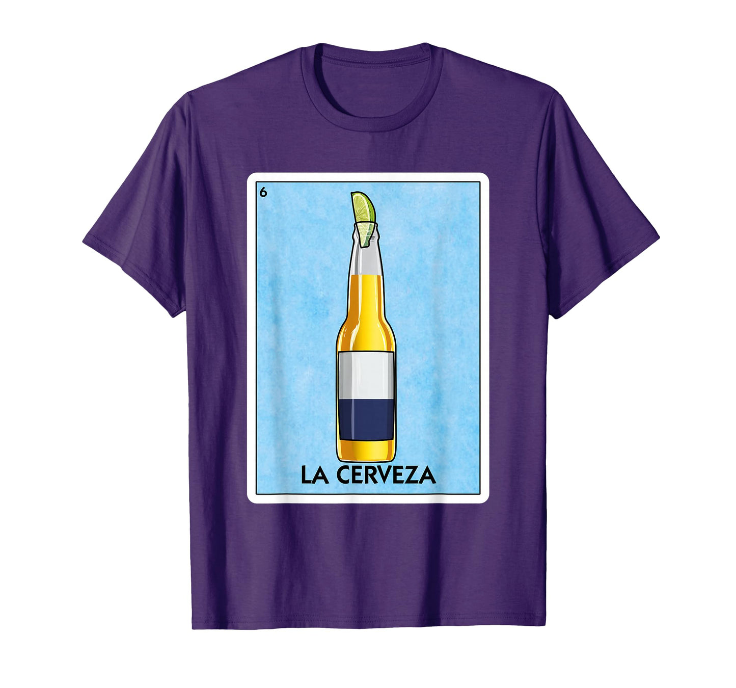 La Cerveza Mexican Beer With Lime Mexican Card Game T-Shirt