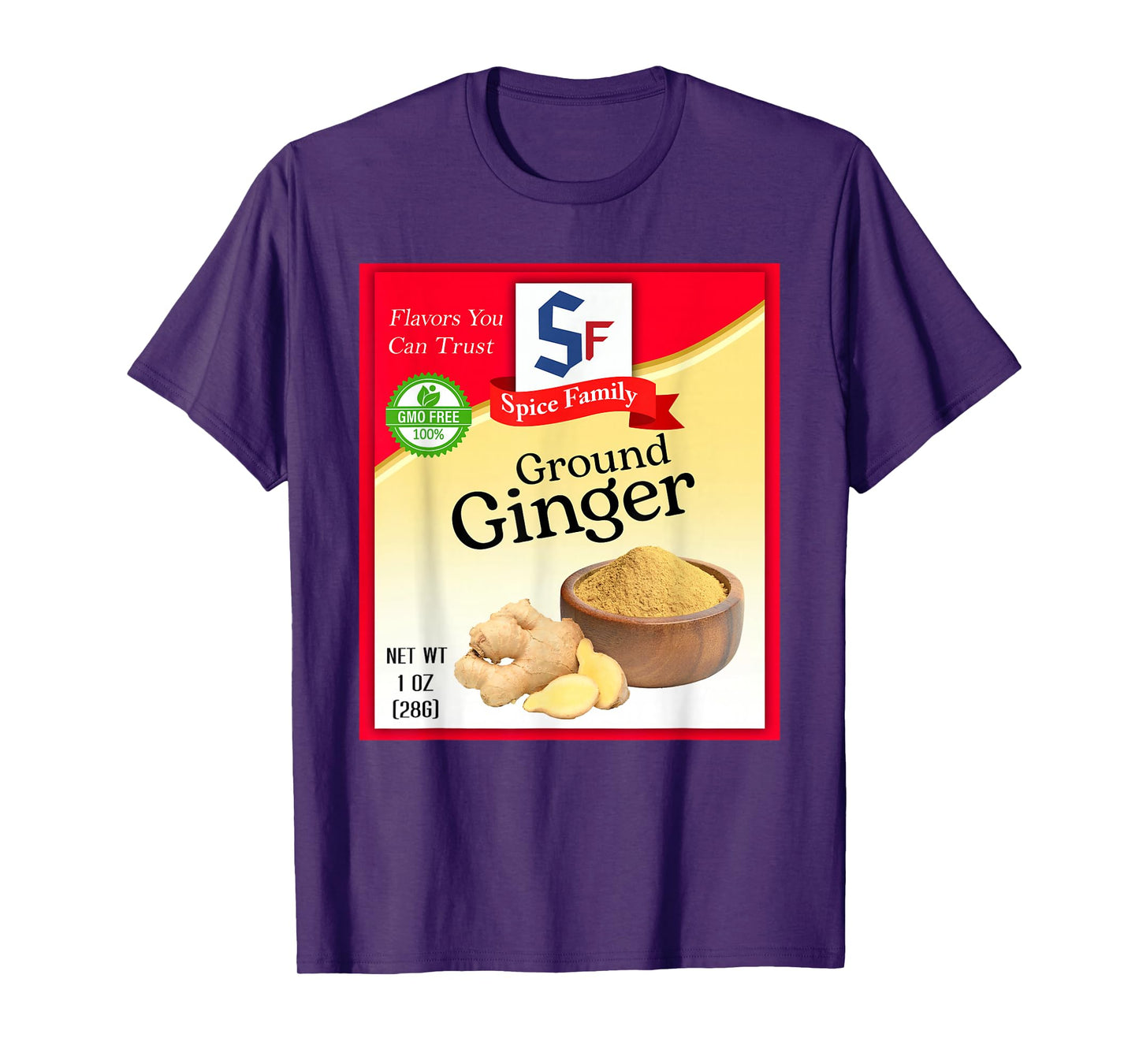 Ground Ginger Spice Group Costume Family Matching Outfit T-Shirt
