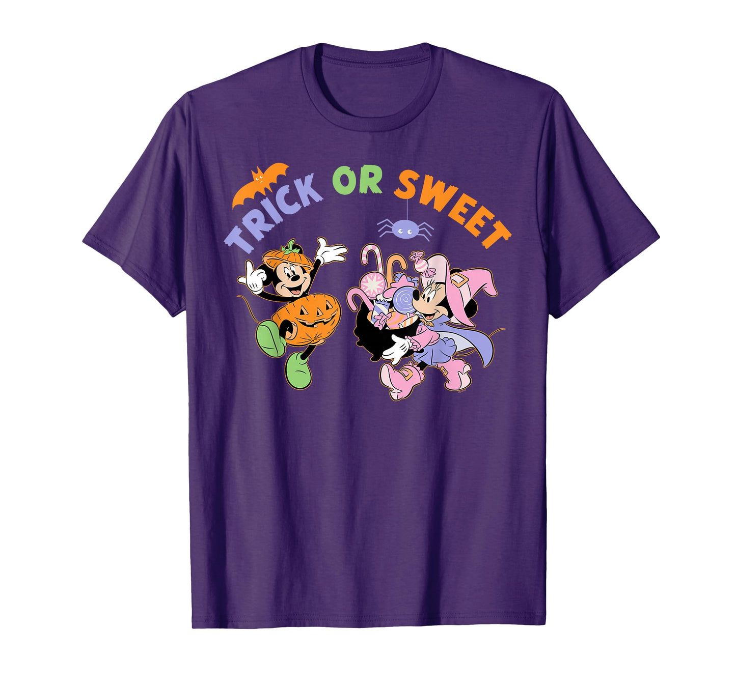 Disney Mickey & Minnie "Trick or Sweet" Cute Halloween T-Shirt