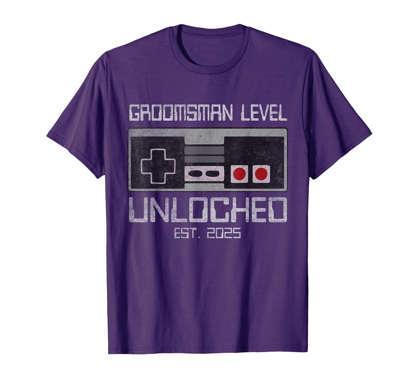 Groomsmen Matching Bachelor Party 2025 Gamer Husband Wedding T-Shirt
