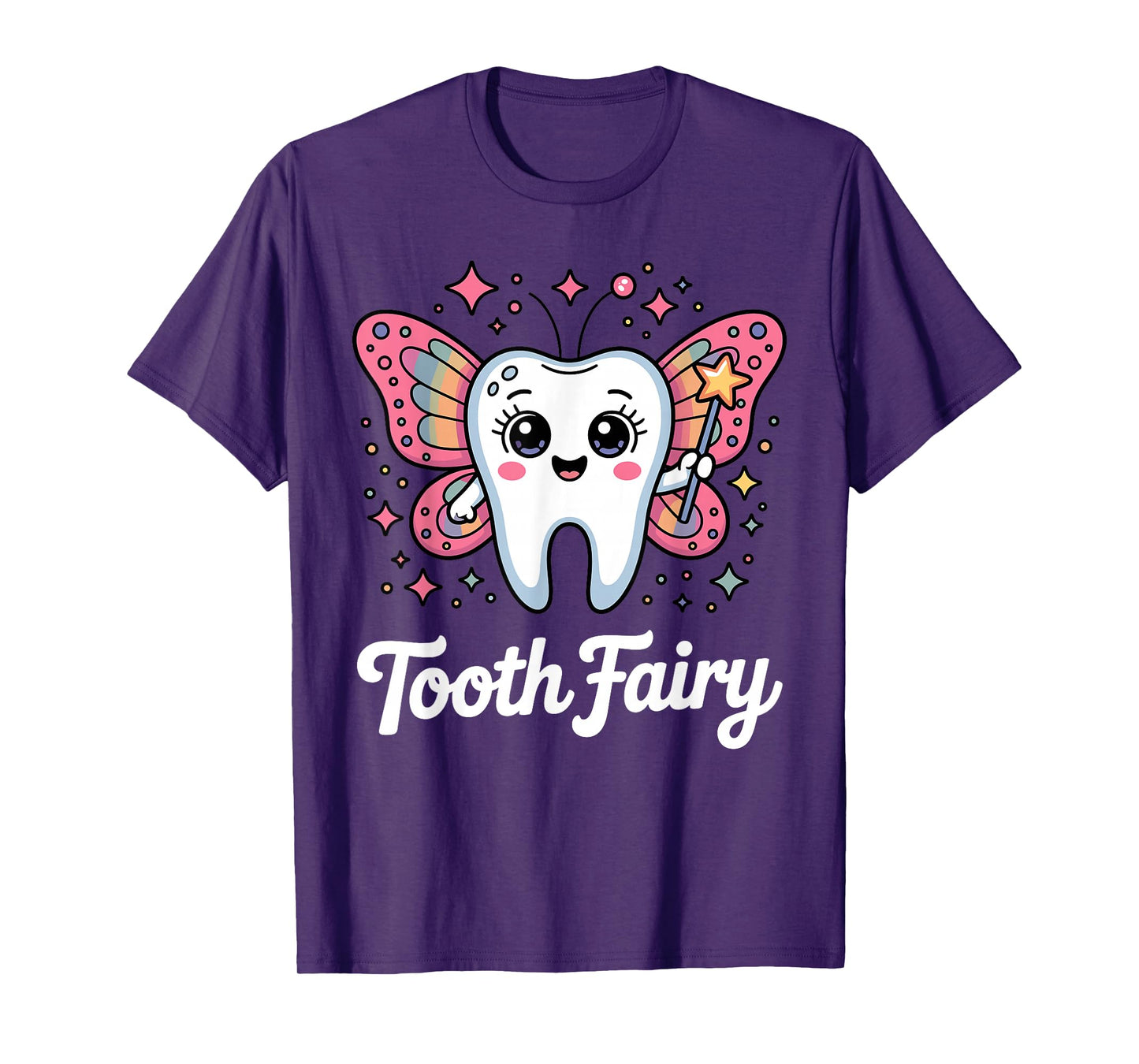 Funny Tooth Fairy Design for Men Women Kids Teeth Toothfairy T-Shirt