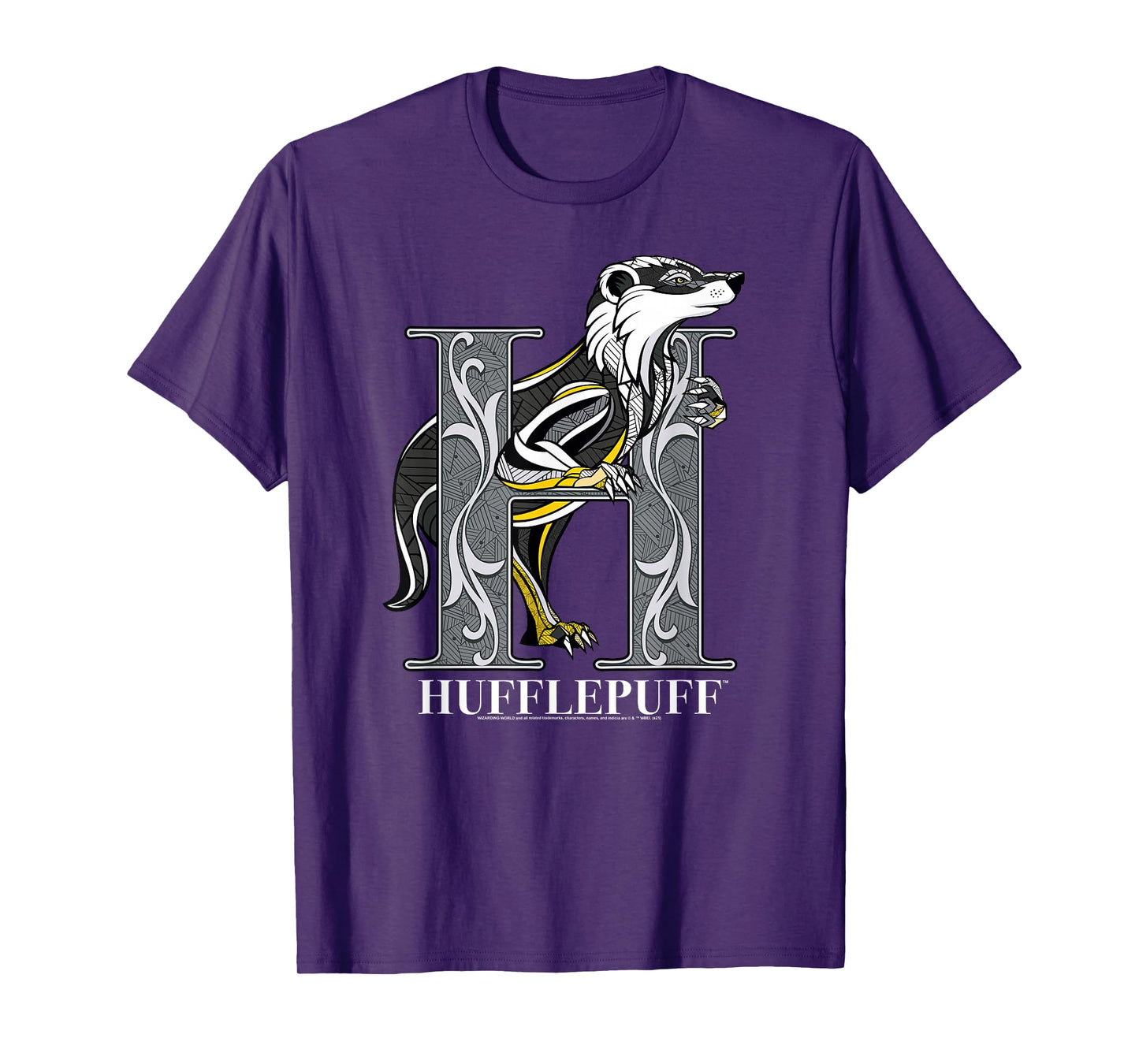 Harry Potter Mosaic Hufflepuff with Badger T-Shirt