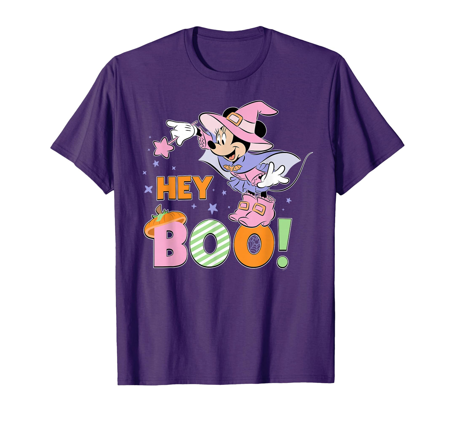 Disney Minnie Mouse "Hey Boo!" Cute Halloween Matching T-Shirt