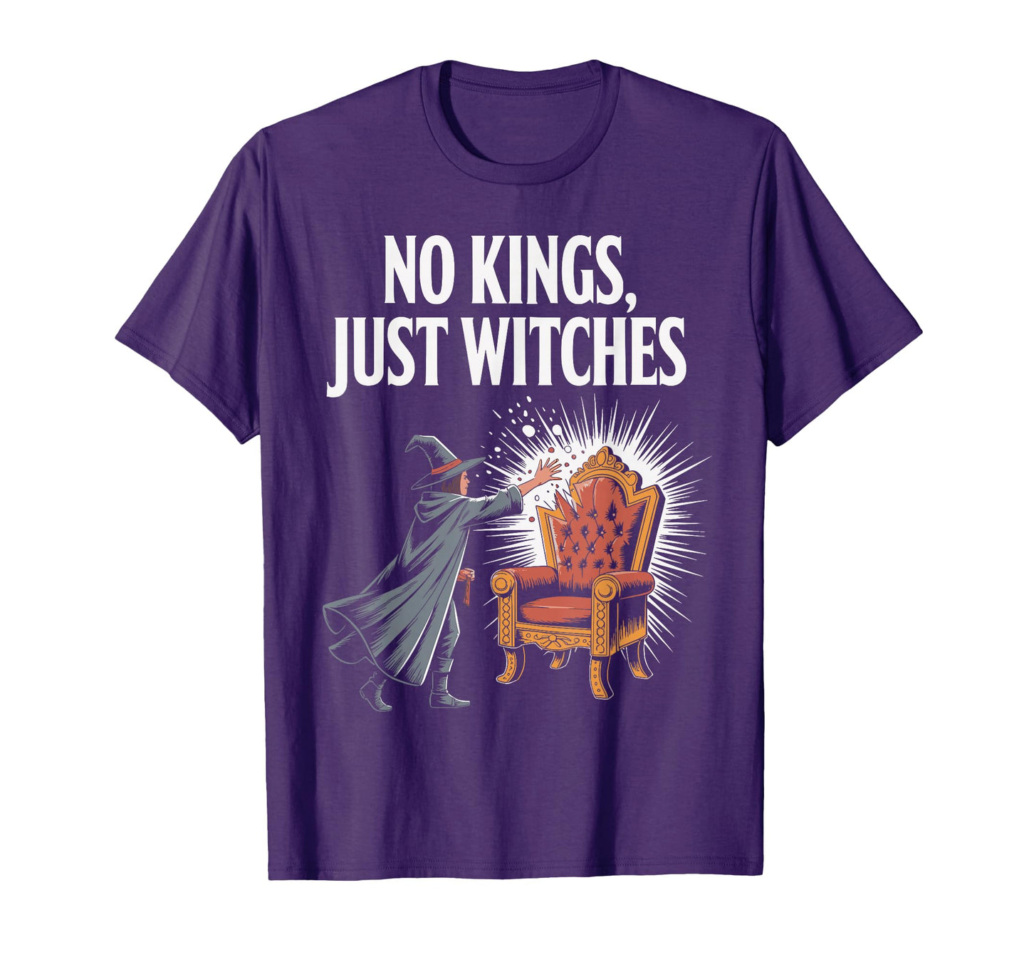 No Kings Just Witches Funny Witchcore Halloween T-Shirt