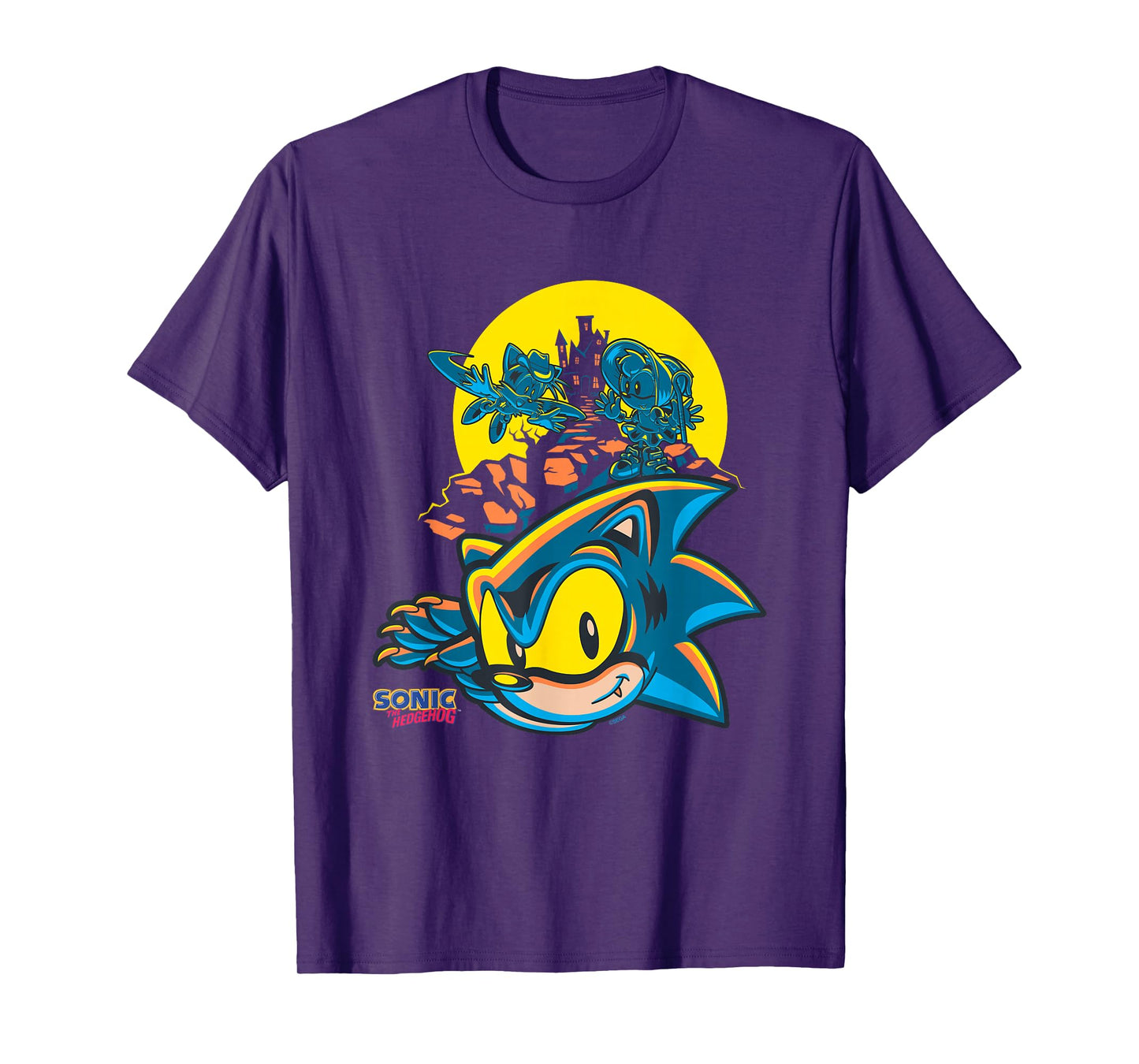 Sonic The Hedgehog Halloween Haunted House Costumes T-Shirt