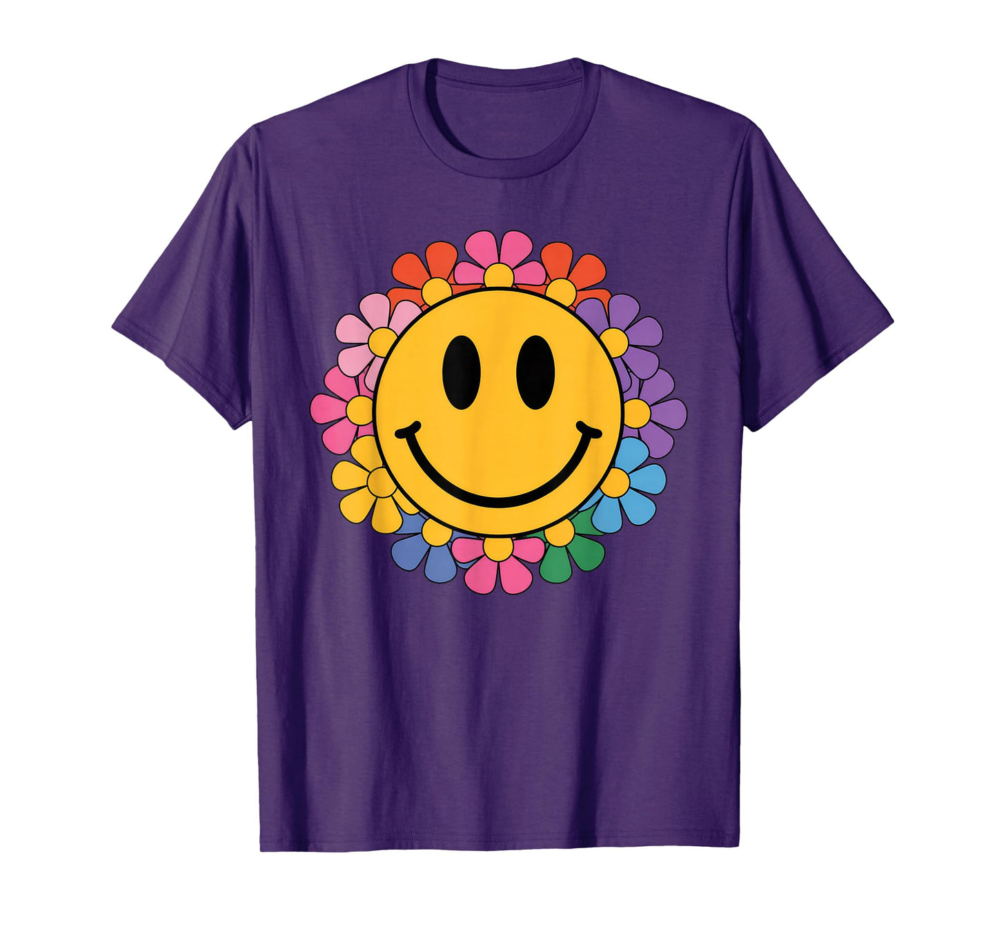Happy Retro Daisy Smile Face Preppy Aesthetic Men Women Kids T-Shirt