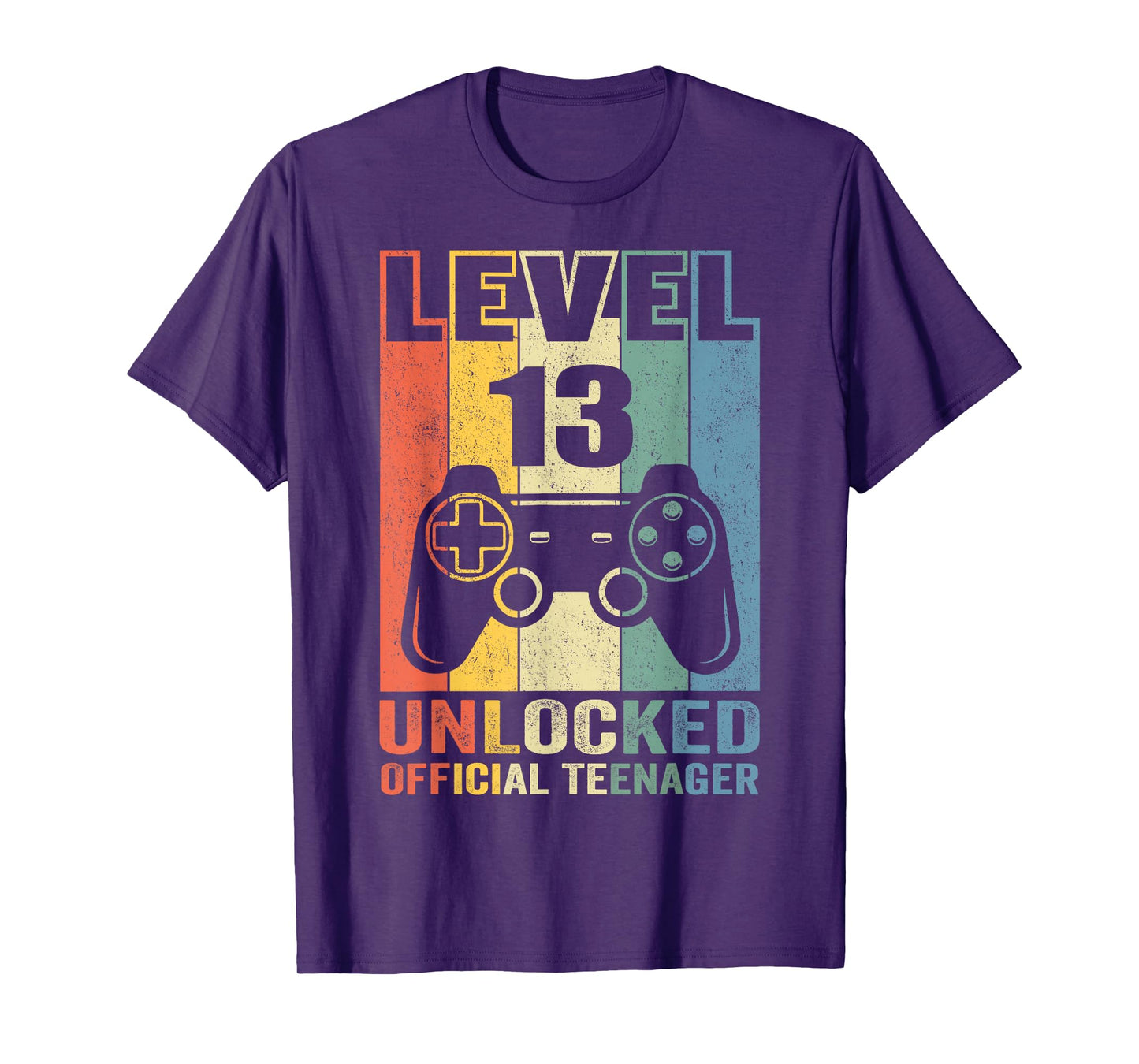 Official Teenager 13th Birthday Gift Level 13 Unlocked T-Shirt