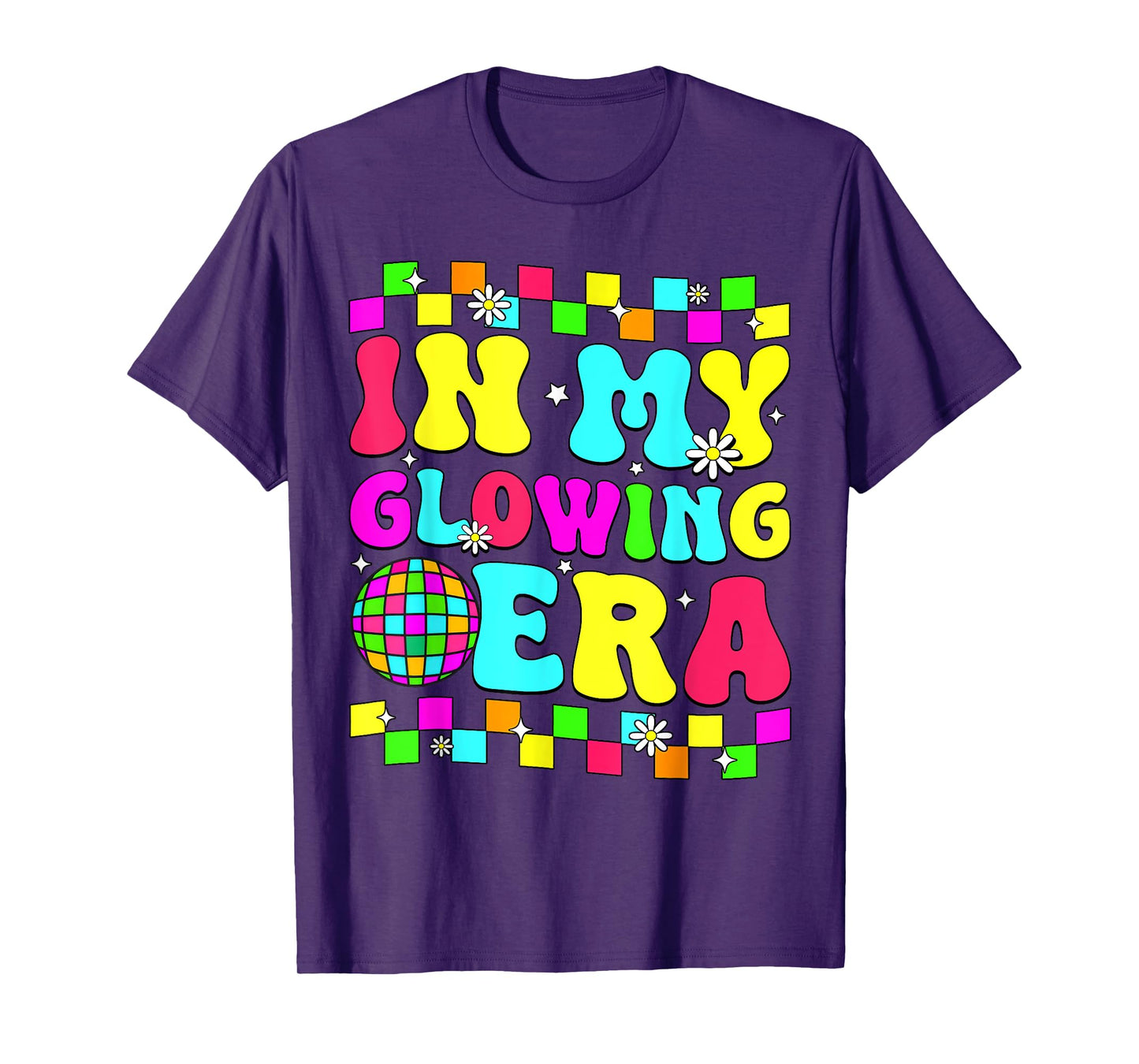 Retro Bruh We are Glowing in My Glowing Era Colorful T-Shirt