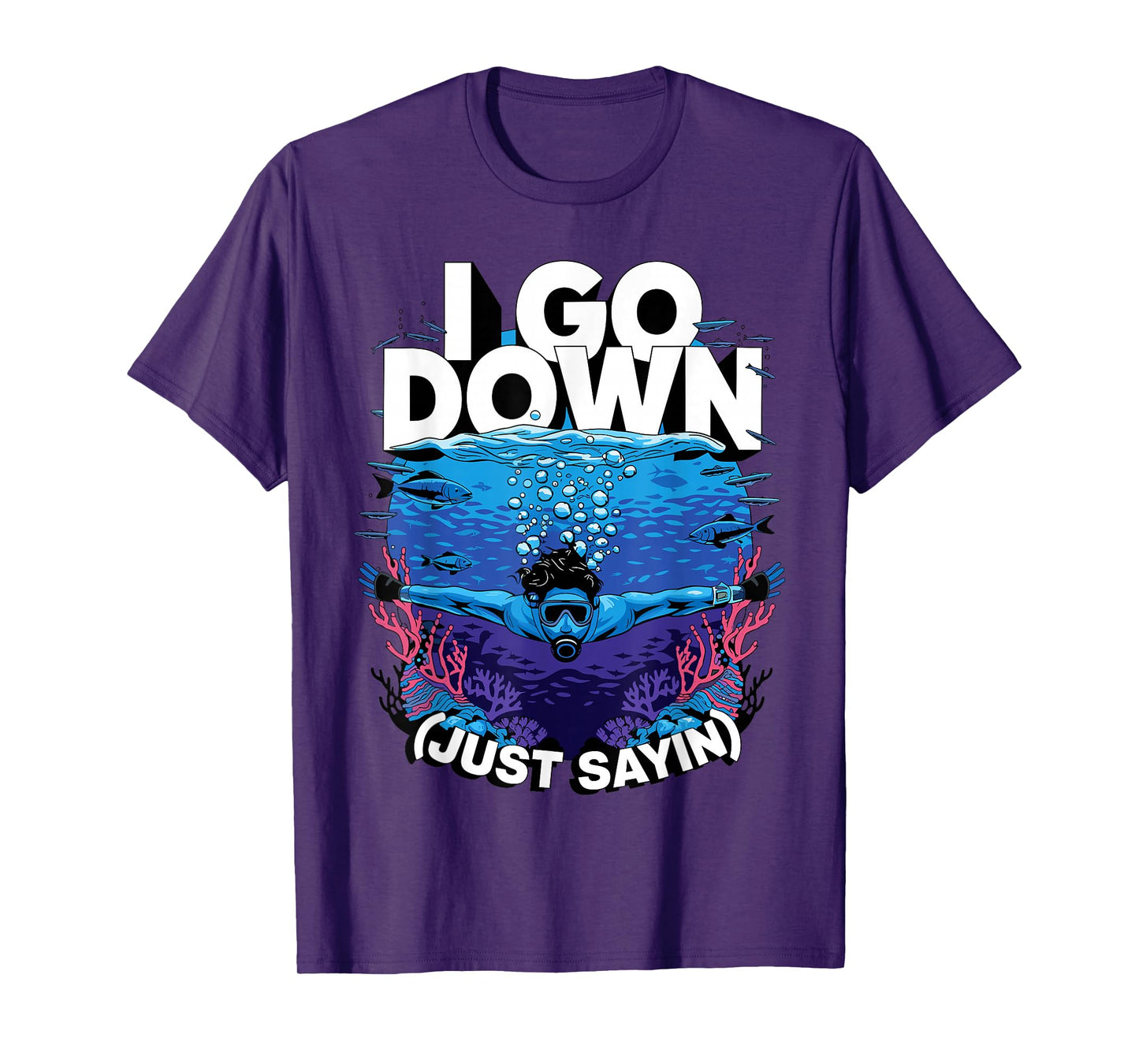 Scuba Diving Art for Men Father Dad Scuba Dive Scuba Diver T-Shirt