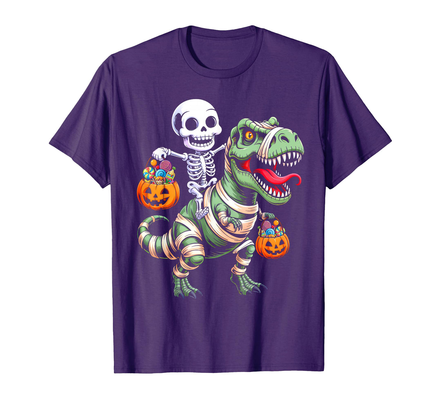 Toddler Boy Halloween Shirt Kids Skeleton Dinosaur Halloween T-Shirt