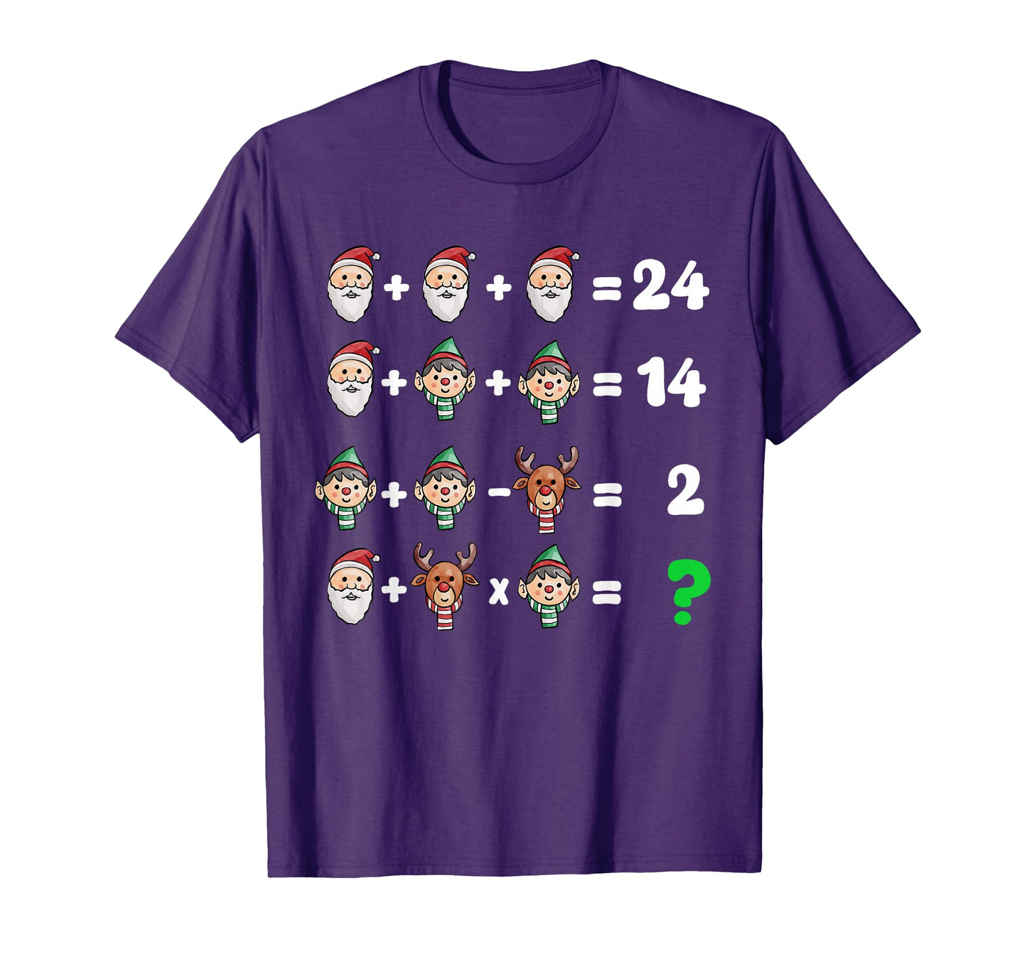 Order of Operations Quiz Christmas Math Teacher Xmas Math T-Shirt