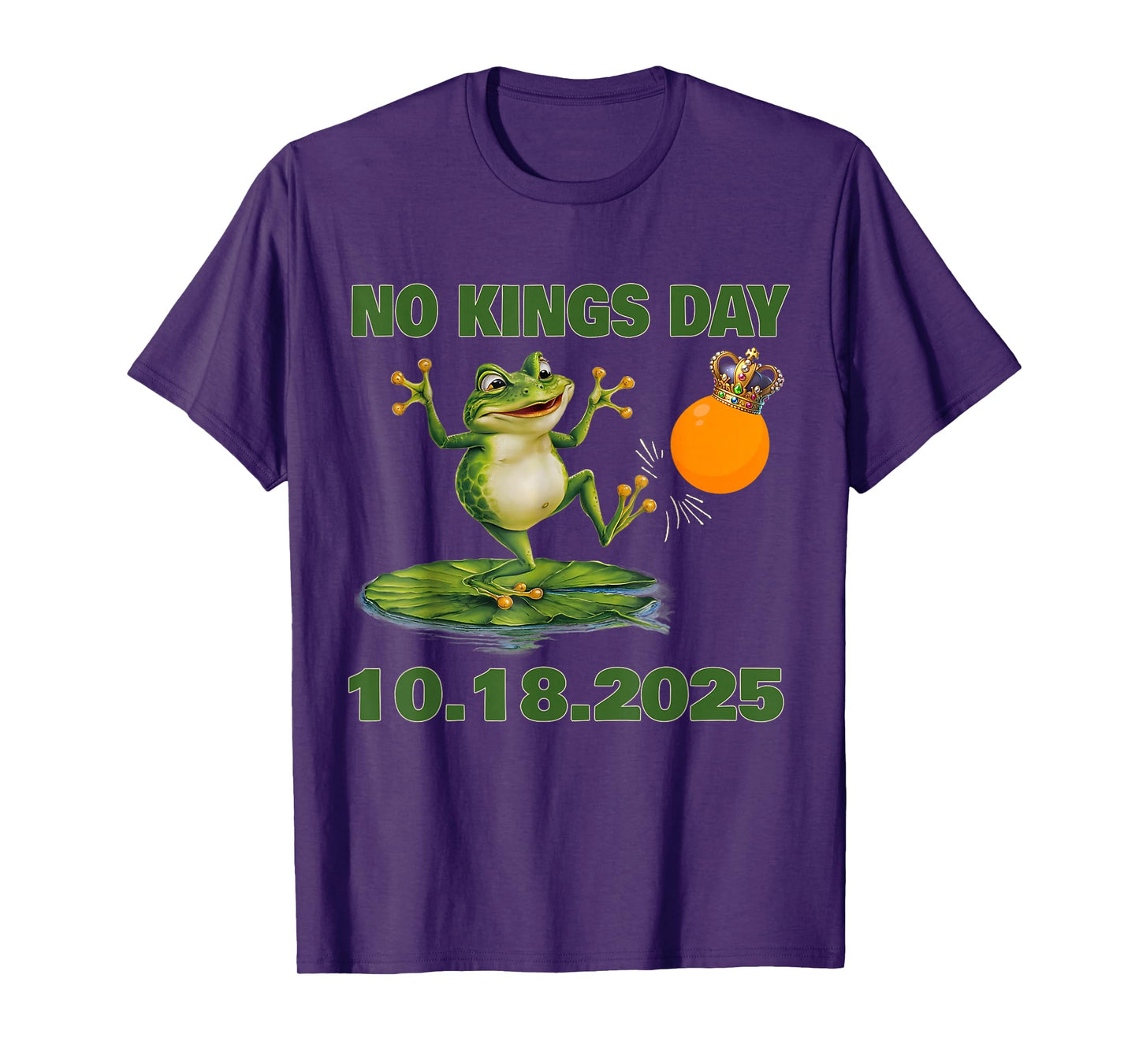 Funny No Kings Portland Frog Protest Men Women Tee T-Shirt