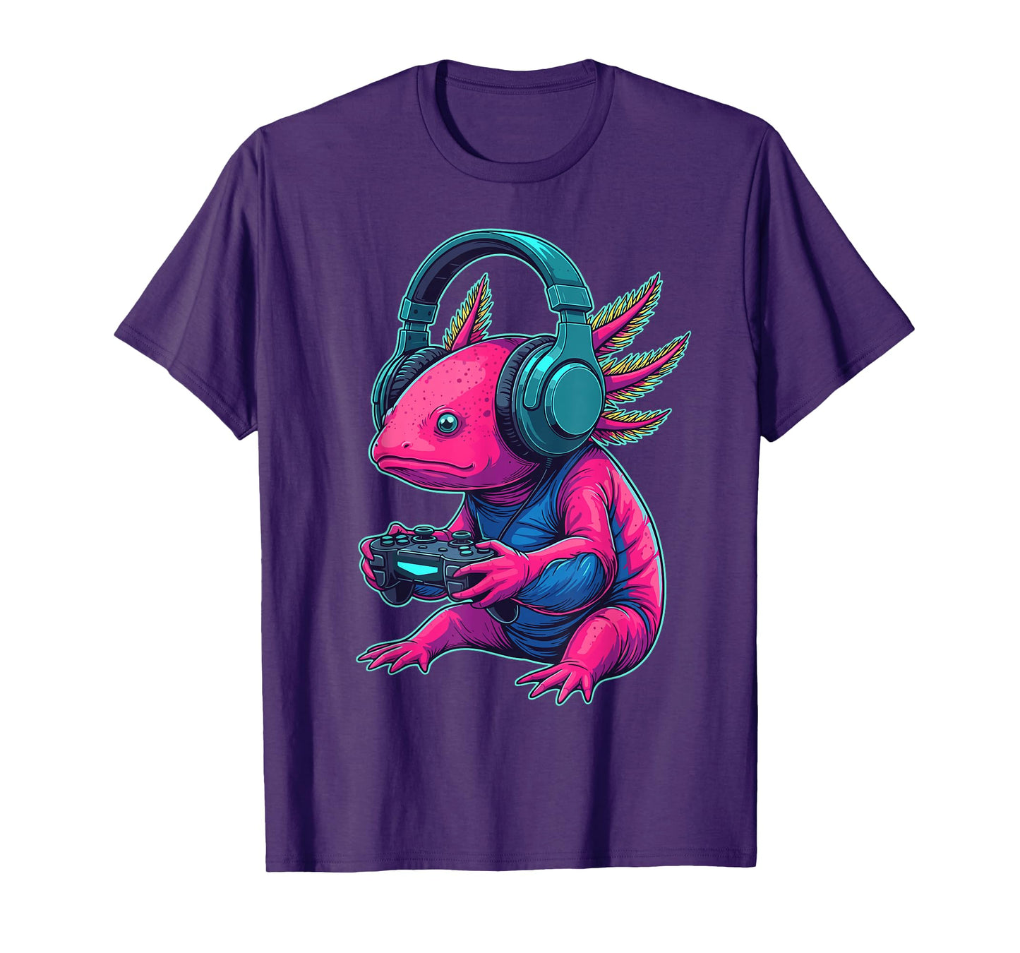 Funny Video Gaming Axolotl Gamer T-Shirt