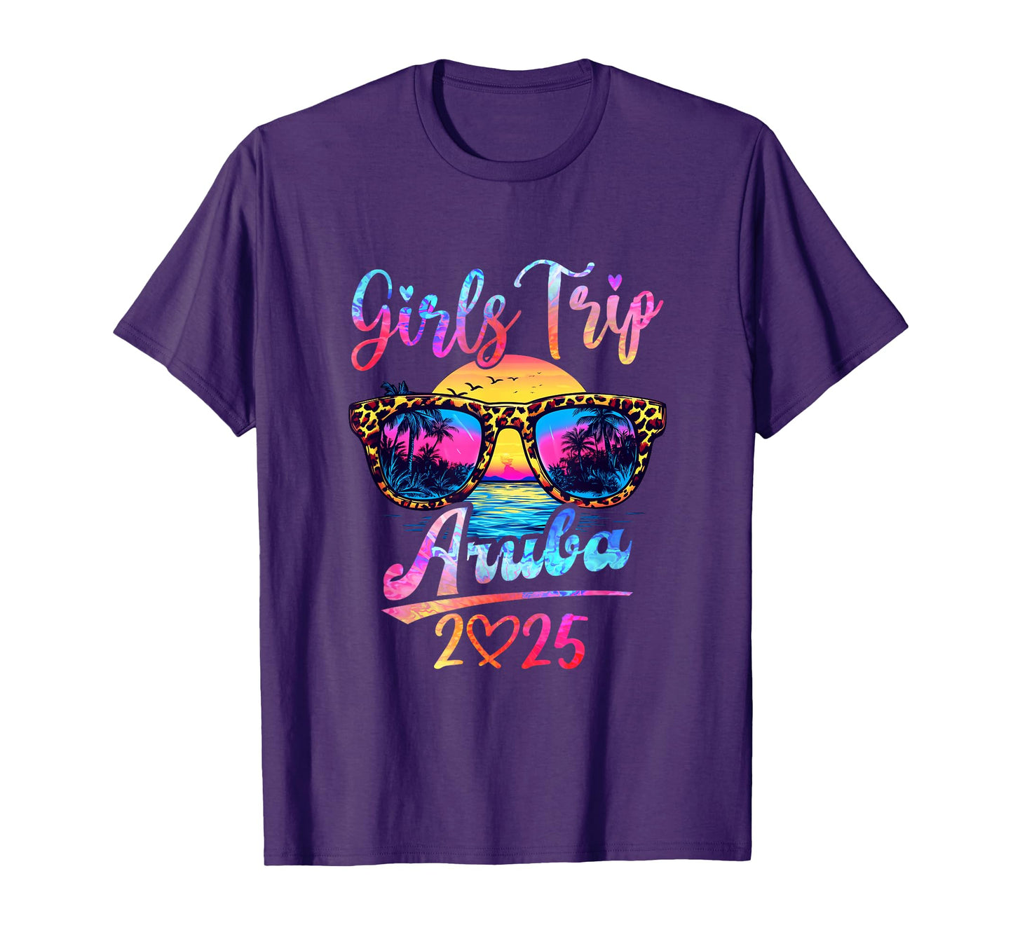 Girls Trip Aruba 2025 Matching Summer Vacation Women T-Shirt