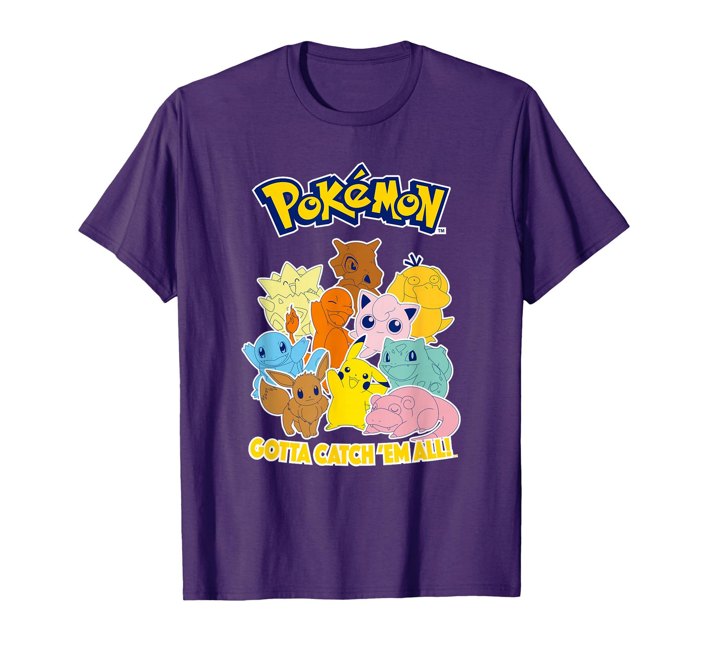 Pokémon Group Shot Gotta Catch 'Em All Cute Poster T-Shirt