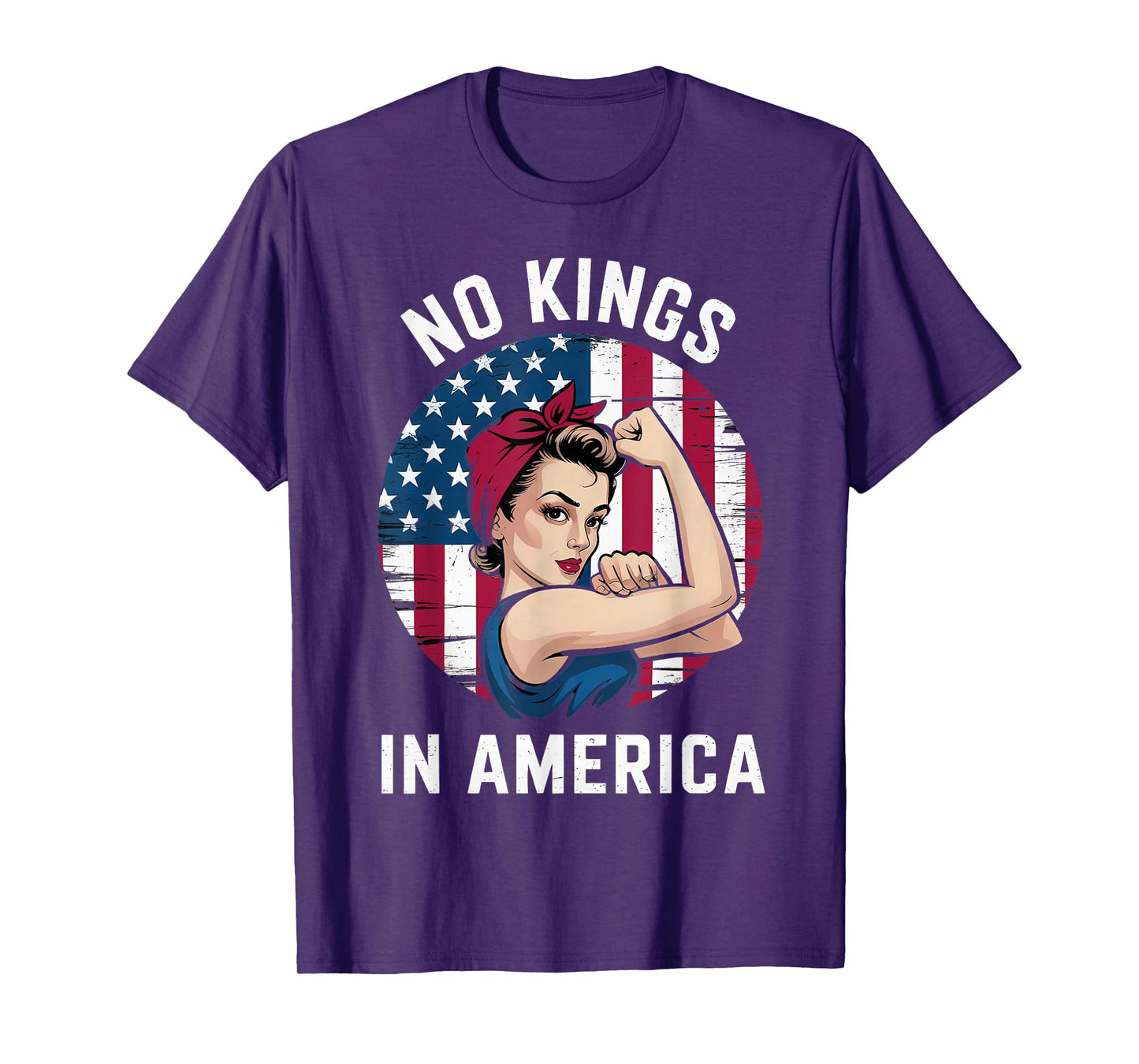 No Kings Vintage America No Kings in America T-Shirt