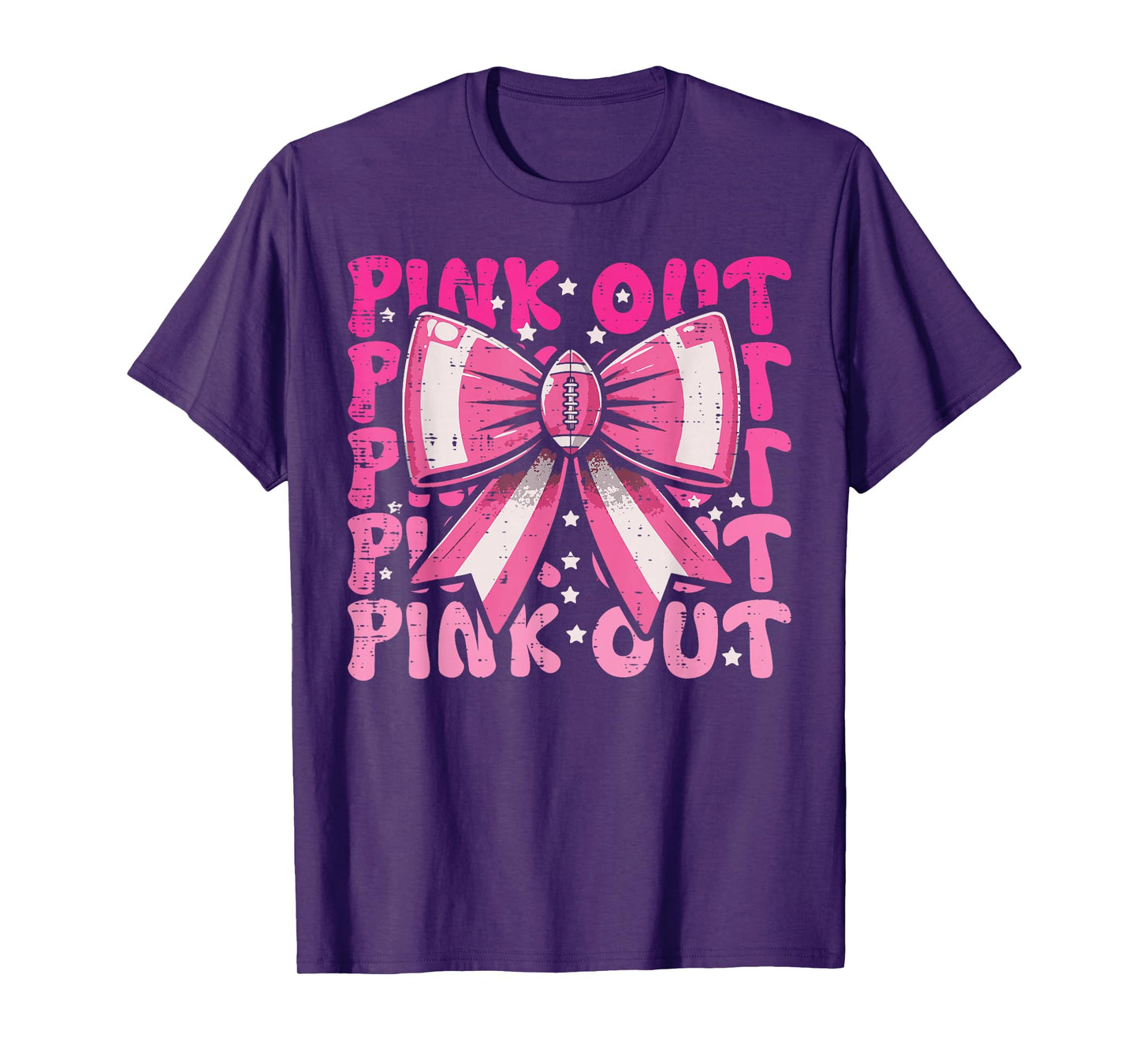 Breast Cancer Ribbon Pink Out Awareness Women Girls Kids T-Shirt