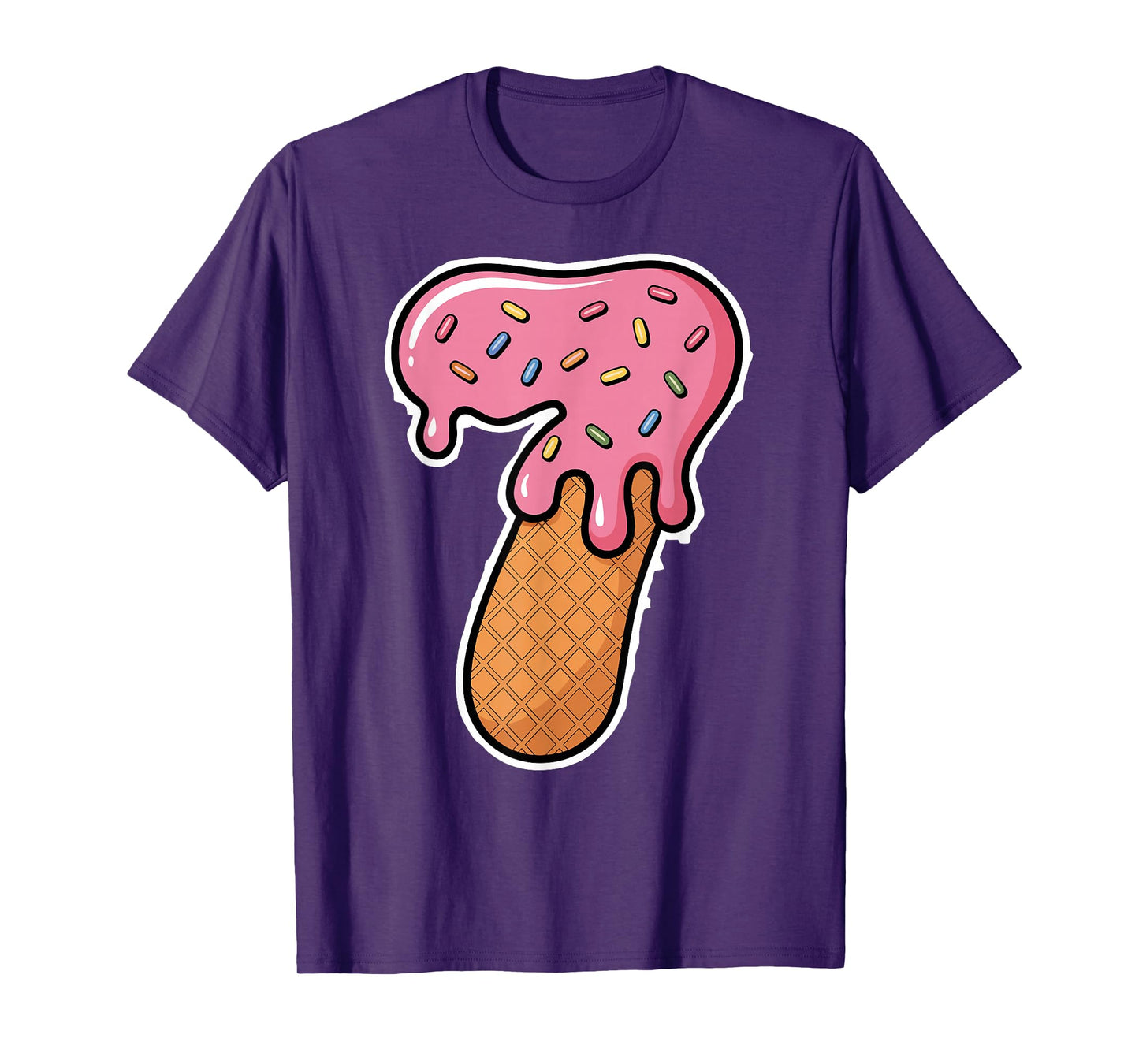 67 Halloween Costume Duo Matching Number 6 and 7 Ice Cream T-Shirt