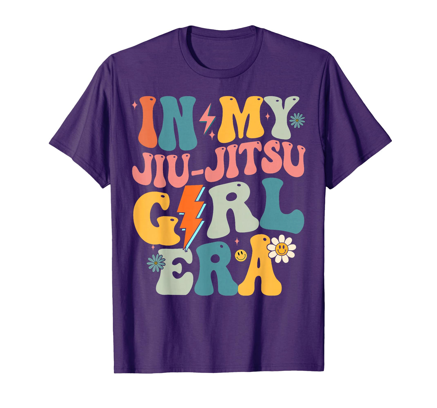In My Jiu Jitsu Girl Era Groovy Jiu Jitsu Girls Retro T-Shirt