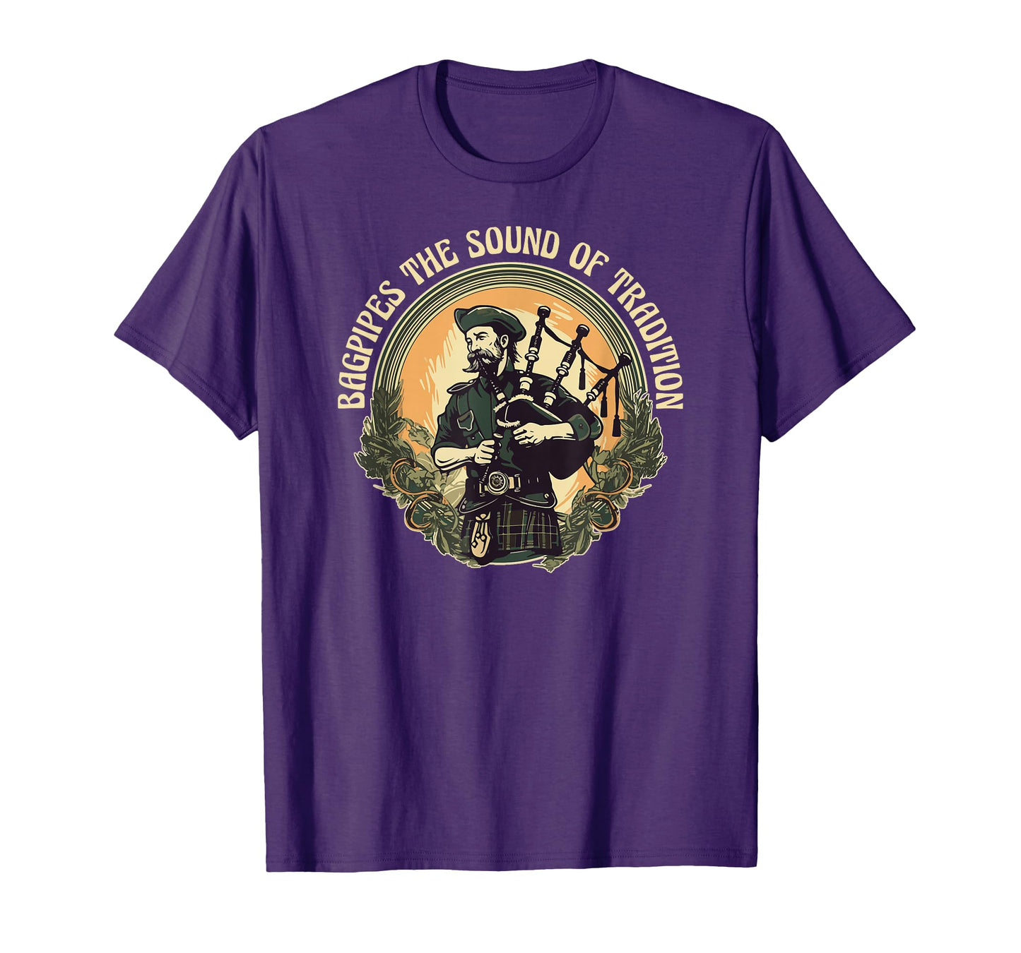 Bagpiper Bagpipes-Music Scotland Bagpipe-Sound Bagpipe T-Shirt