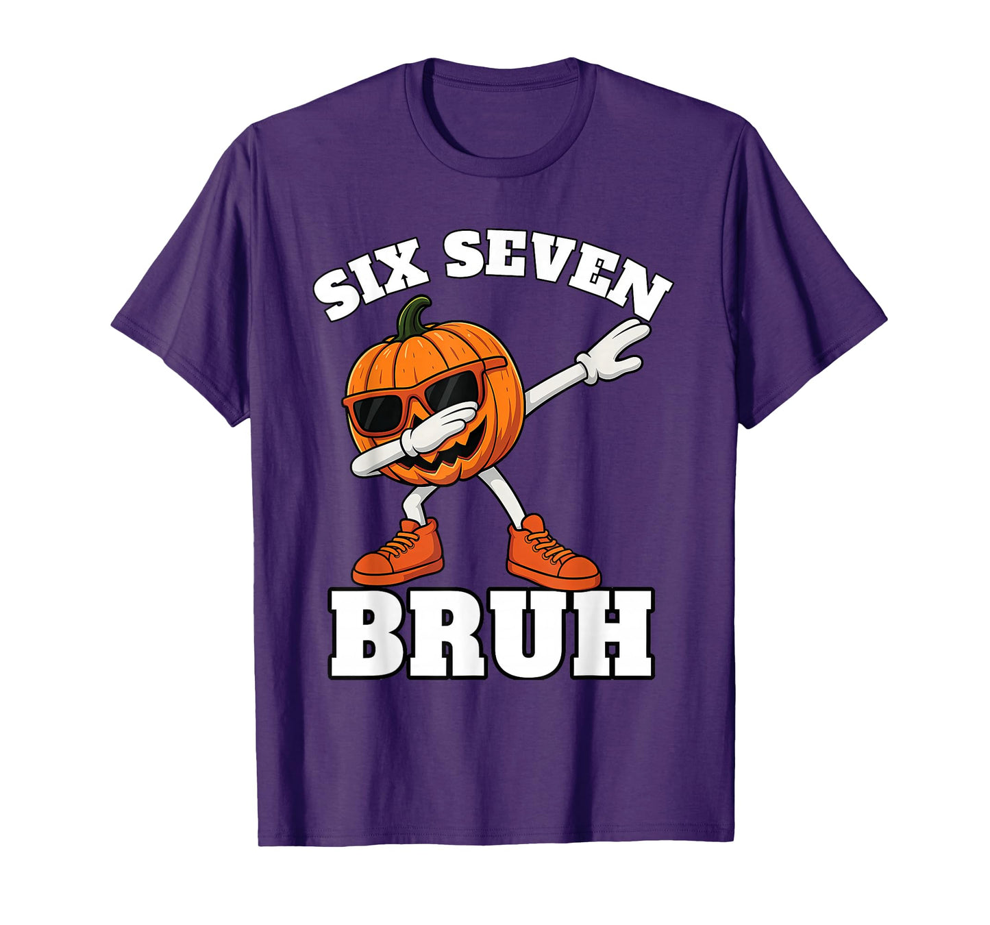 67 Halloween Funny Six Seven Bruh Meme Brainrot Pumpkin Kids T-Shirt
