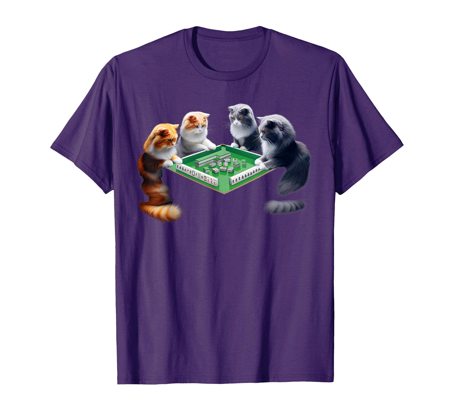 Mahjong Player Mahjong Lover Chinese Cat Lover Meowjong T-Shirt