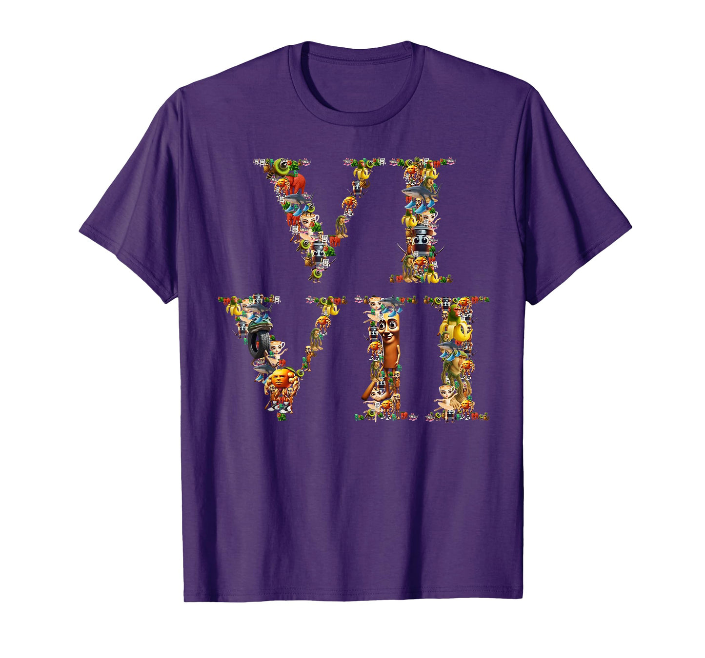 67 Six Seven Italian Brainrot Roman Numeral Meme T-Shirt