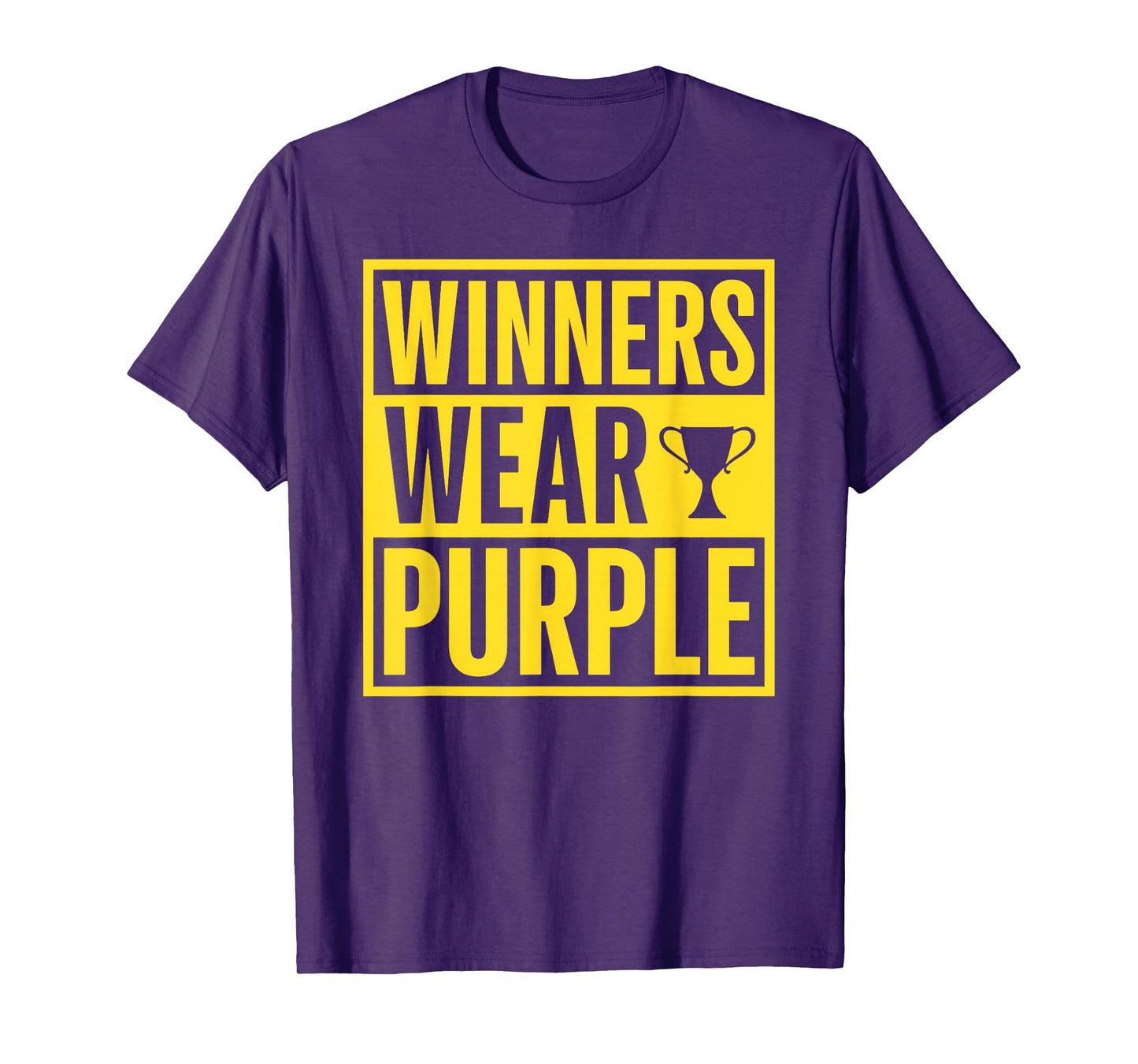 Winners Wear Purple School Sports Team Pride Game Tee T-Shirt