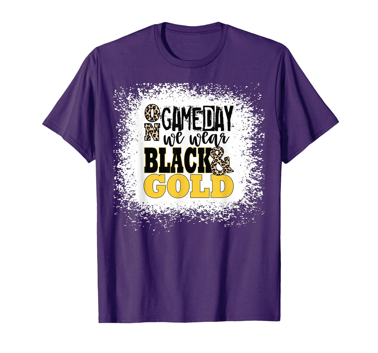 On Gameday Football We Wear Gold And Black T-Shirt