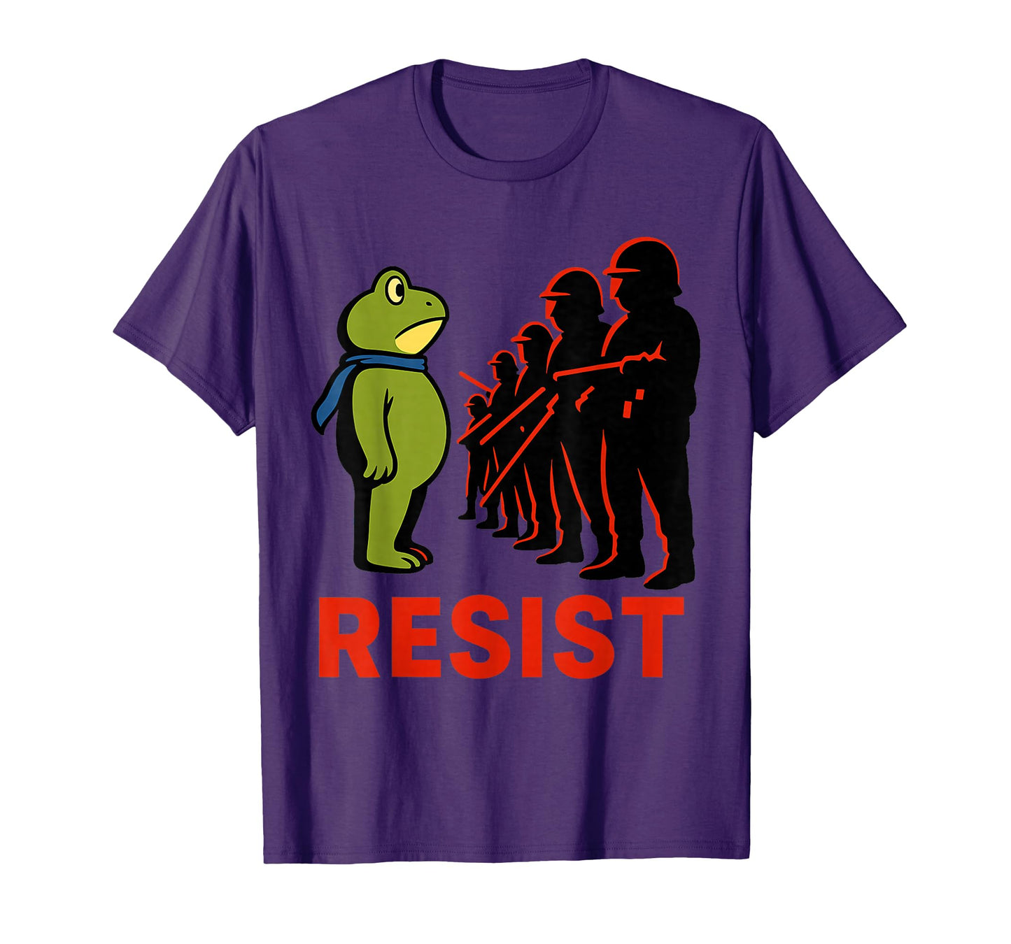 Retro Vintage Portland Frog Protest Funny Frog Resist 2025 T-Shirt