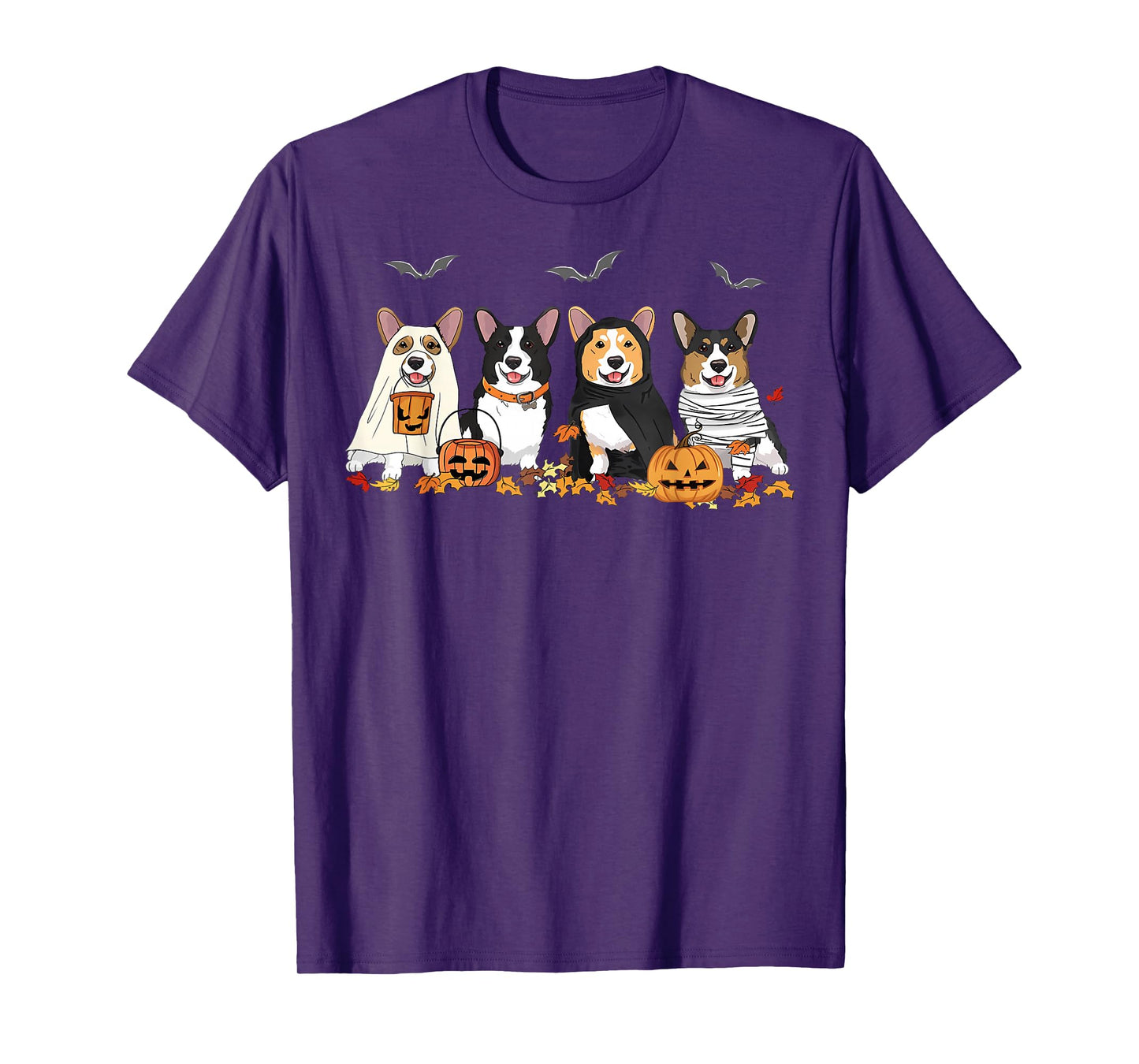 Halloween Corgi Ghost Spooky Corgi Lovers Dog Mama Papa Gift T-Shirt