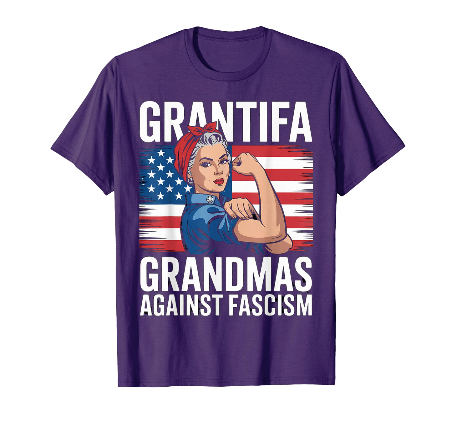 Grantifa Grandmas Against Fascism Flag Resist No Kings 50501 T-Shirt