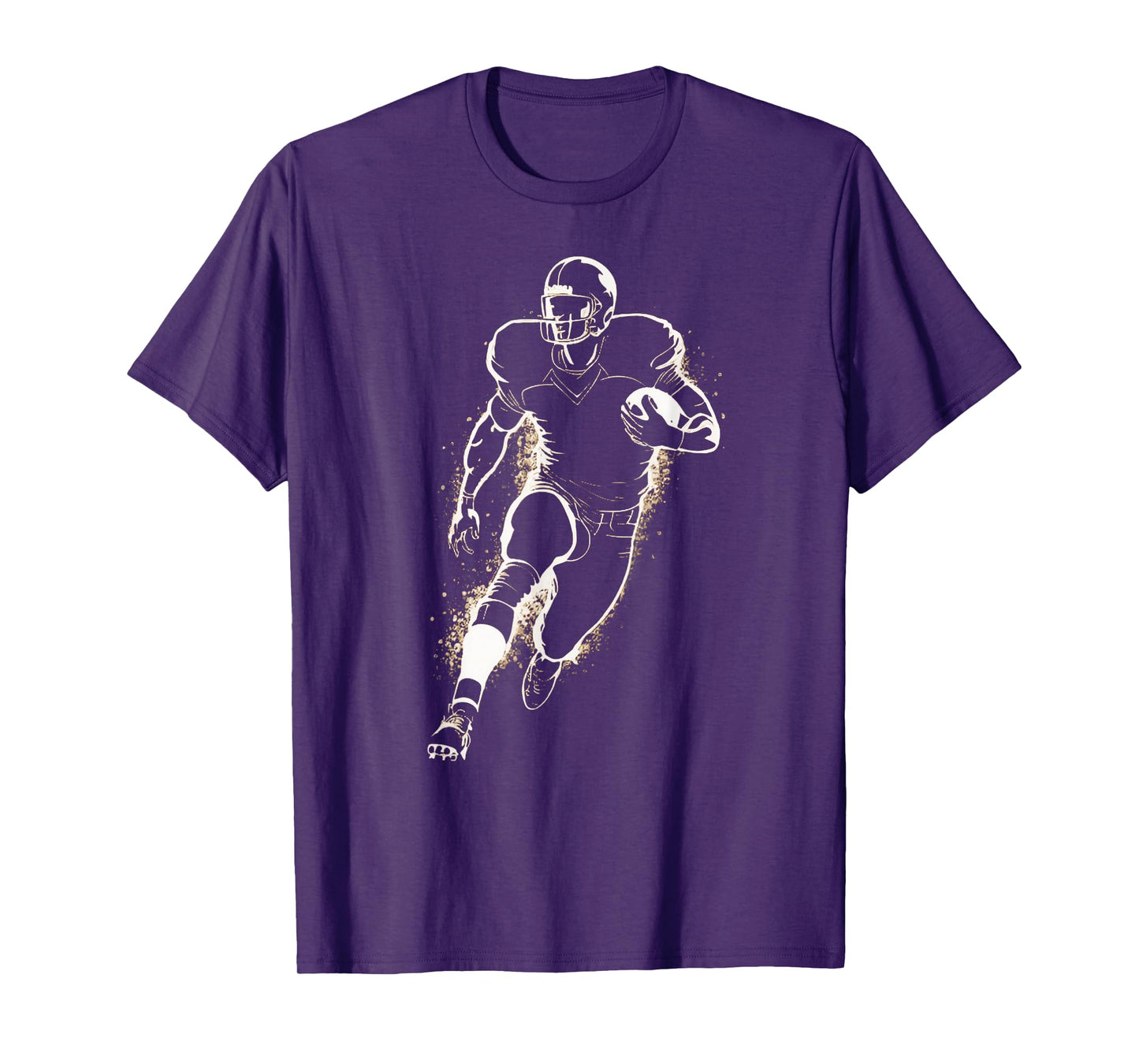 Football Player Action Silhouette Minimal T-Shirt