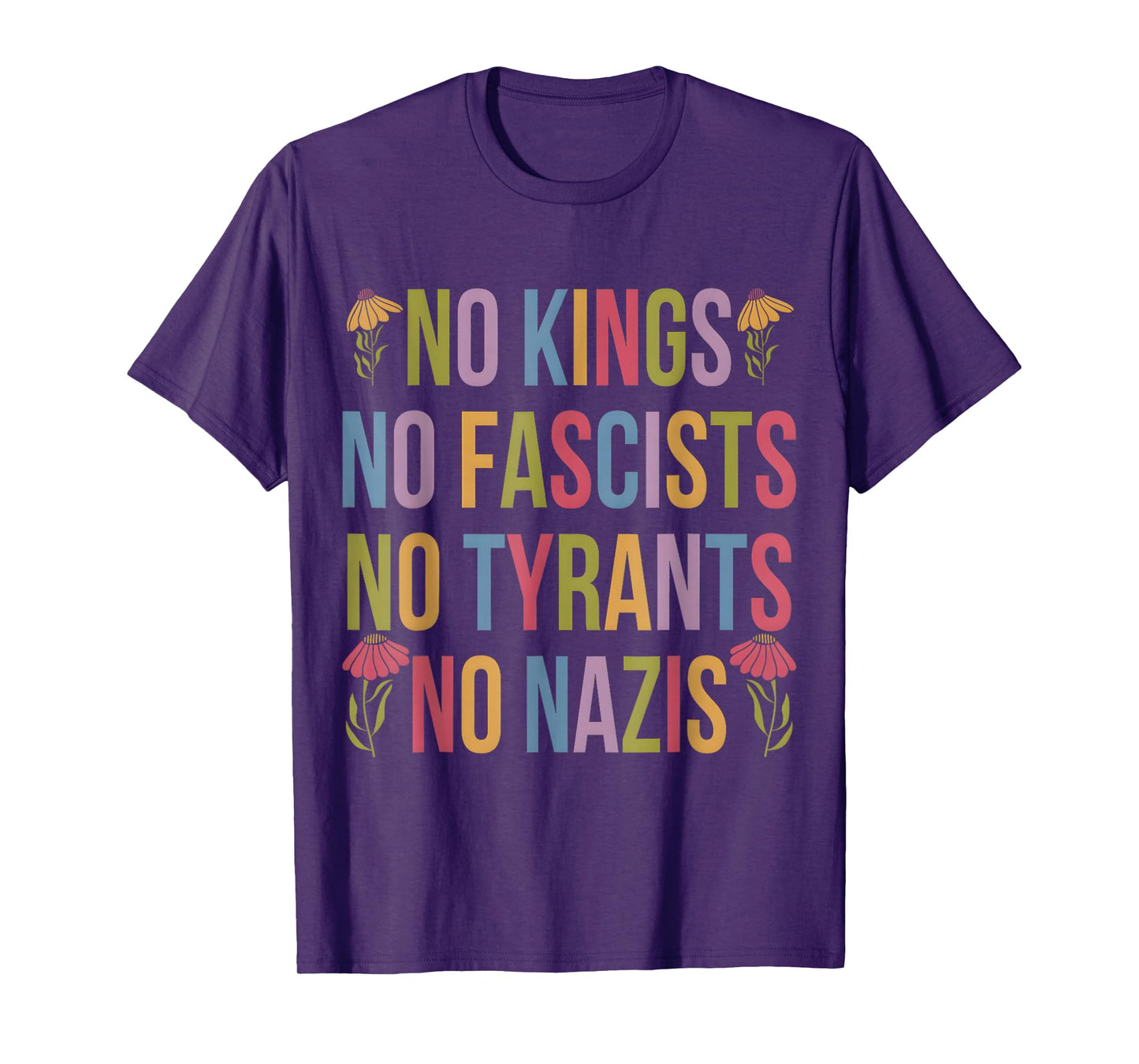 No Kings Patriotic Men Women Liberty T-Shirt T-Shirt