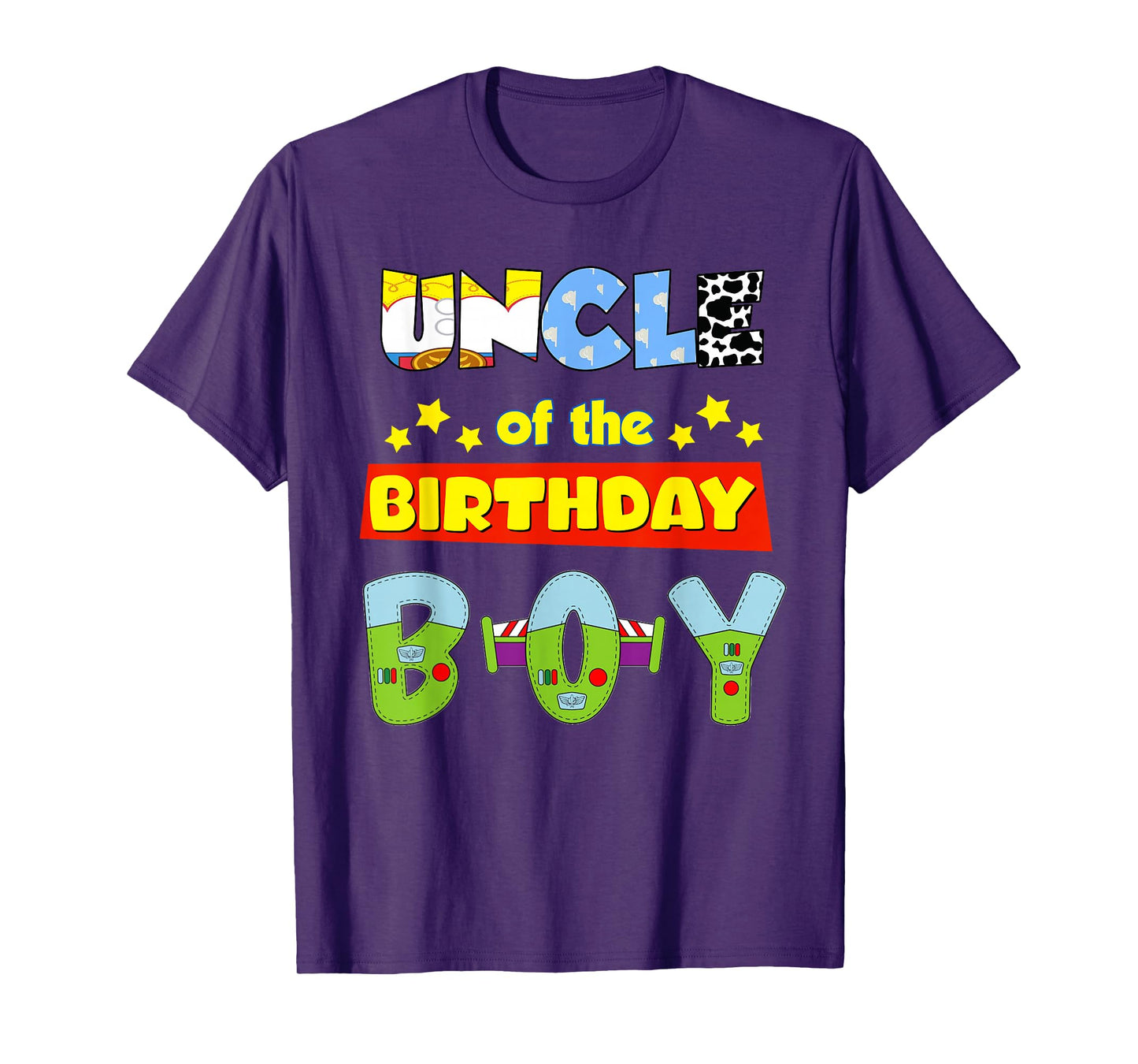 Uncle Of The Birthday Boy Cowboy Family Party Decorations T-Shirt