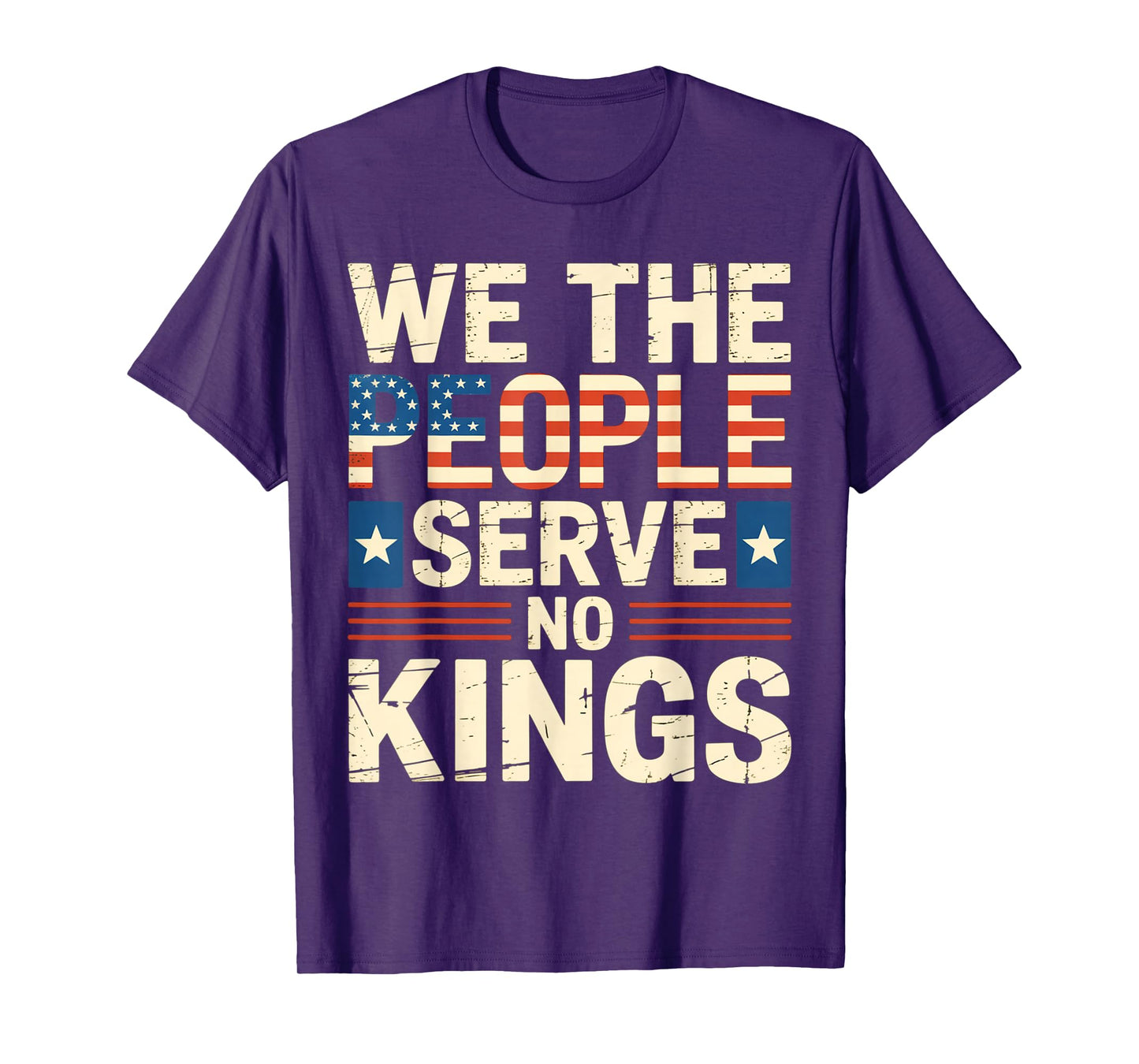 No King Patriotic Freedom for Men Women American Flag T-Shirt