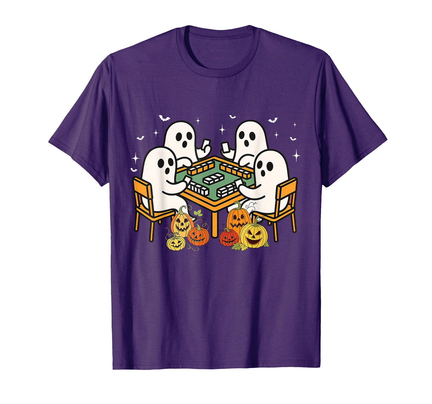 Bam Boo Halloween Ghost Mahjong Funny Costume Game Men Women T-Shirt