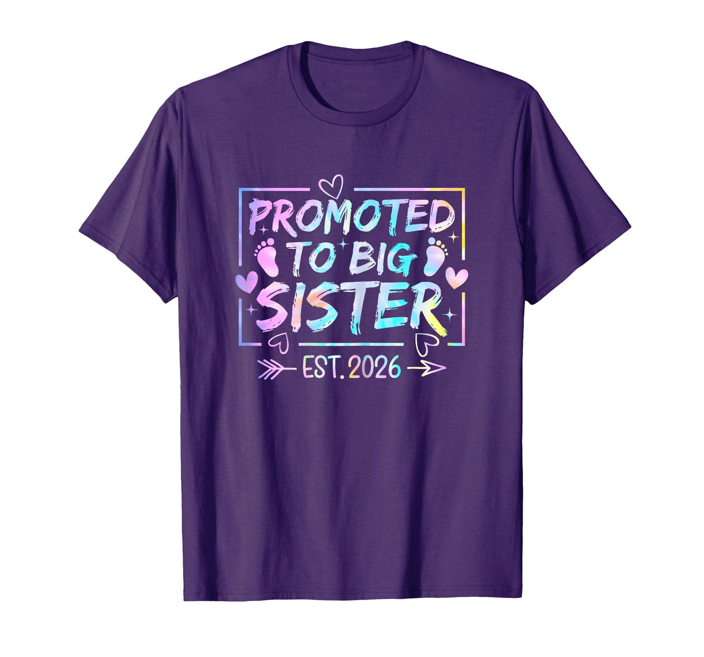 Promoted to Big Sister 2026 Soon to be Big Sis Girls T-Shirt