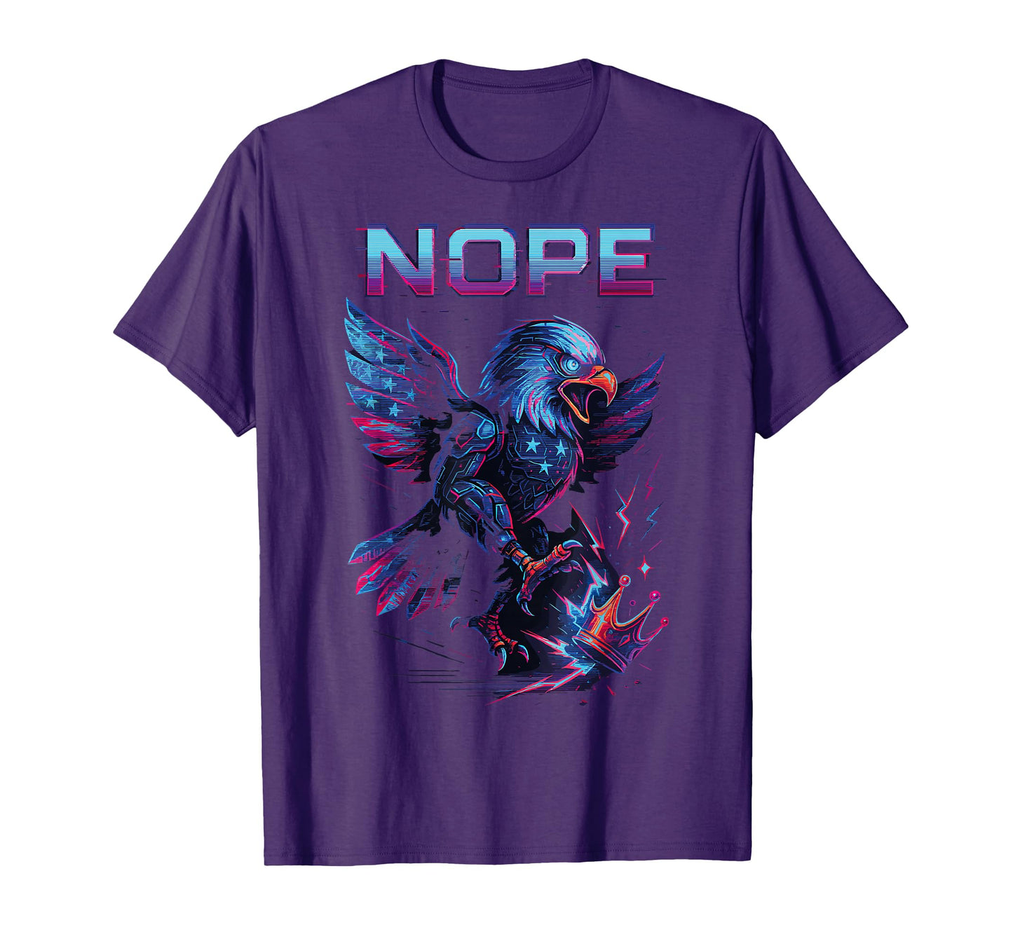 No Kings Nope Bold Minimal Protest Statement T-Shirt