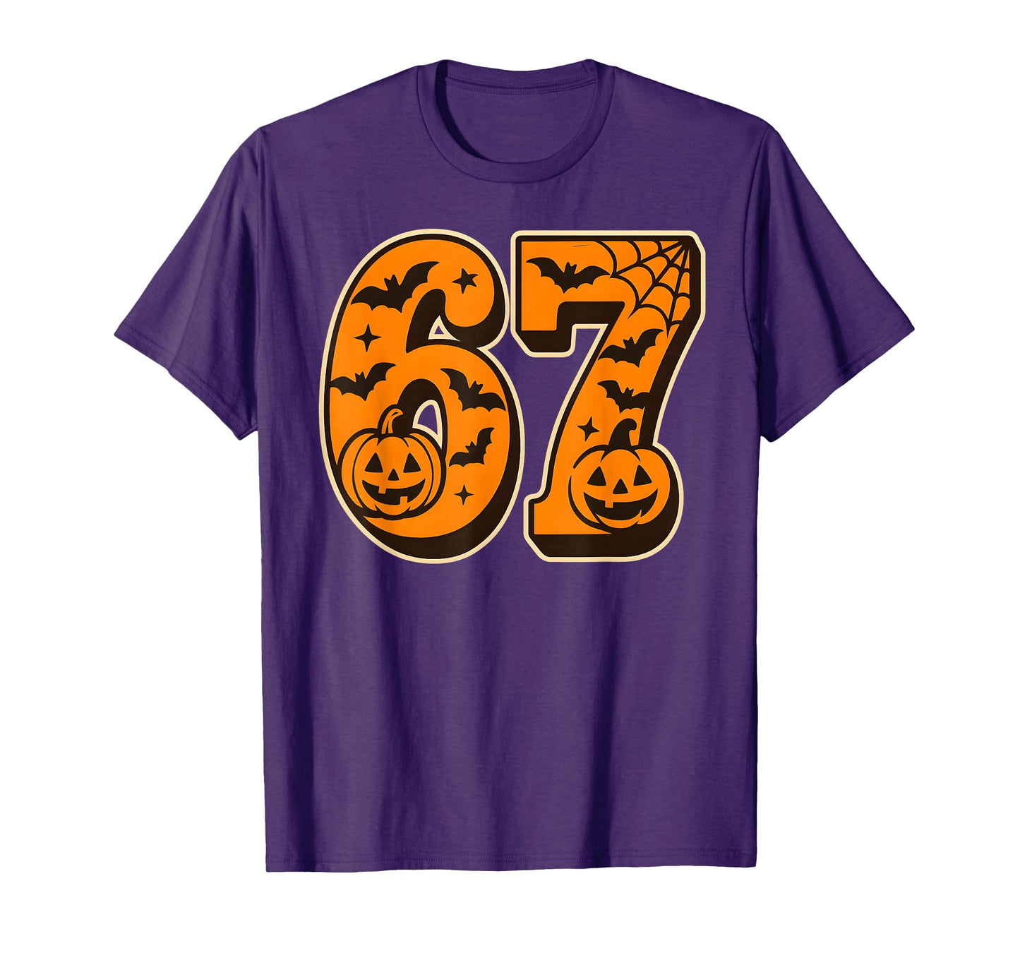 67 Halloween Six Seven Brainrot Meme Boys Kids Funny 6 7 T-Shirt