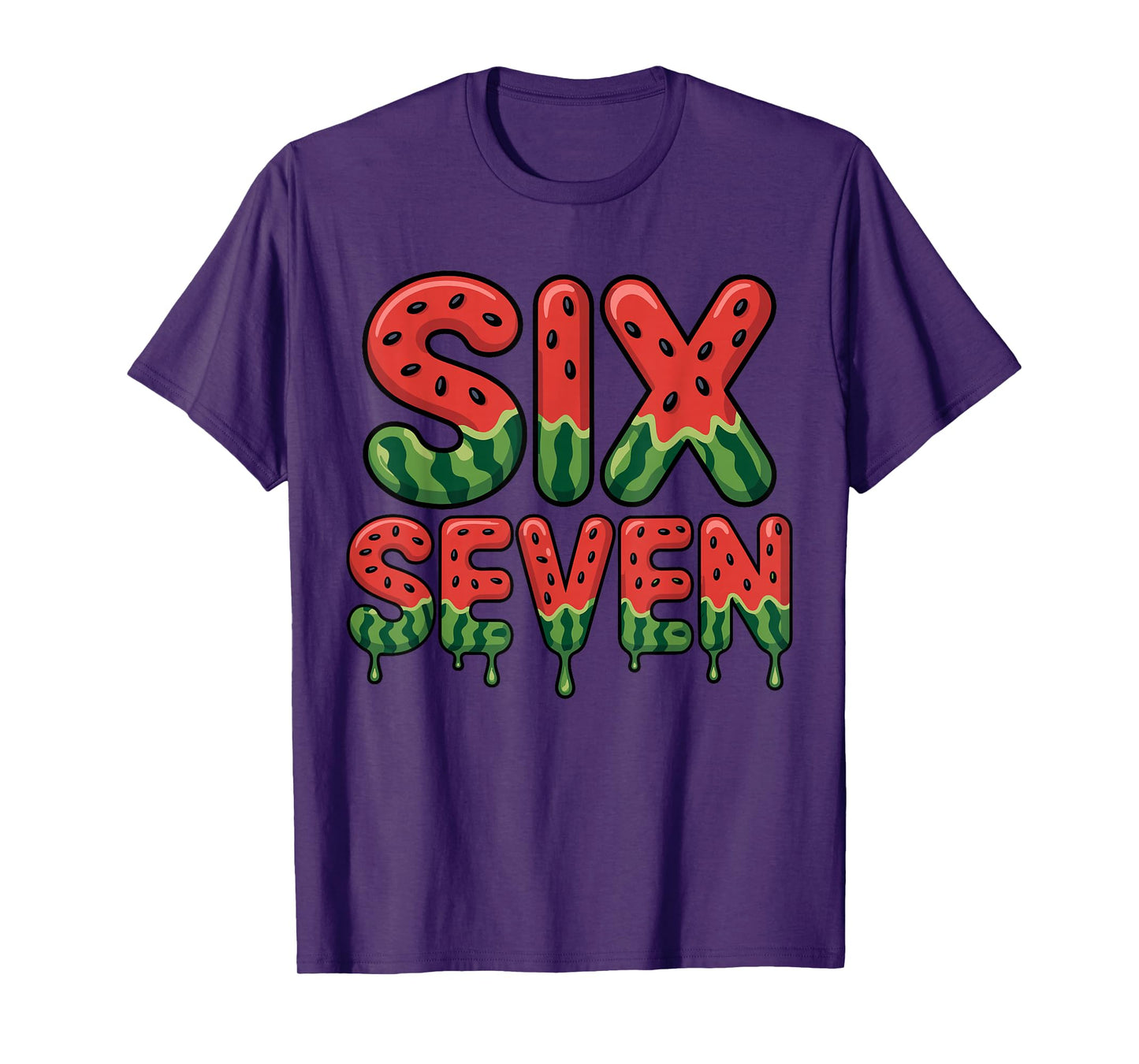 Funny Six Seven Meme 6 7 Shirt Retro T-Shirt