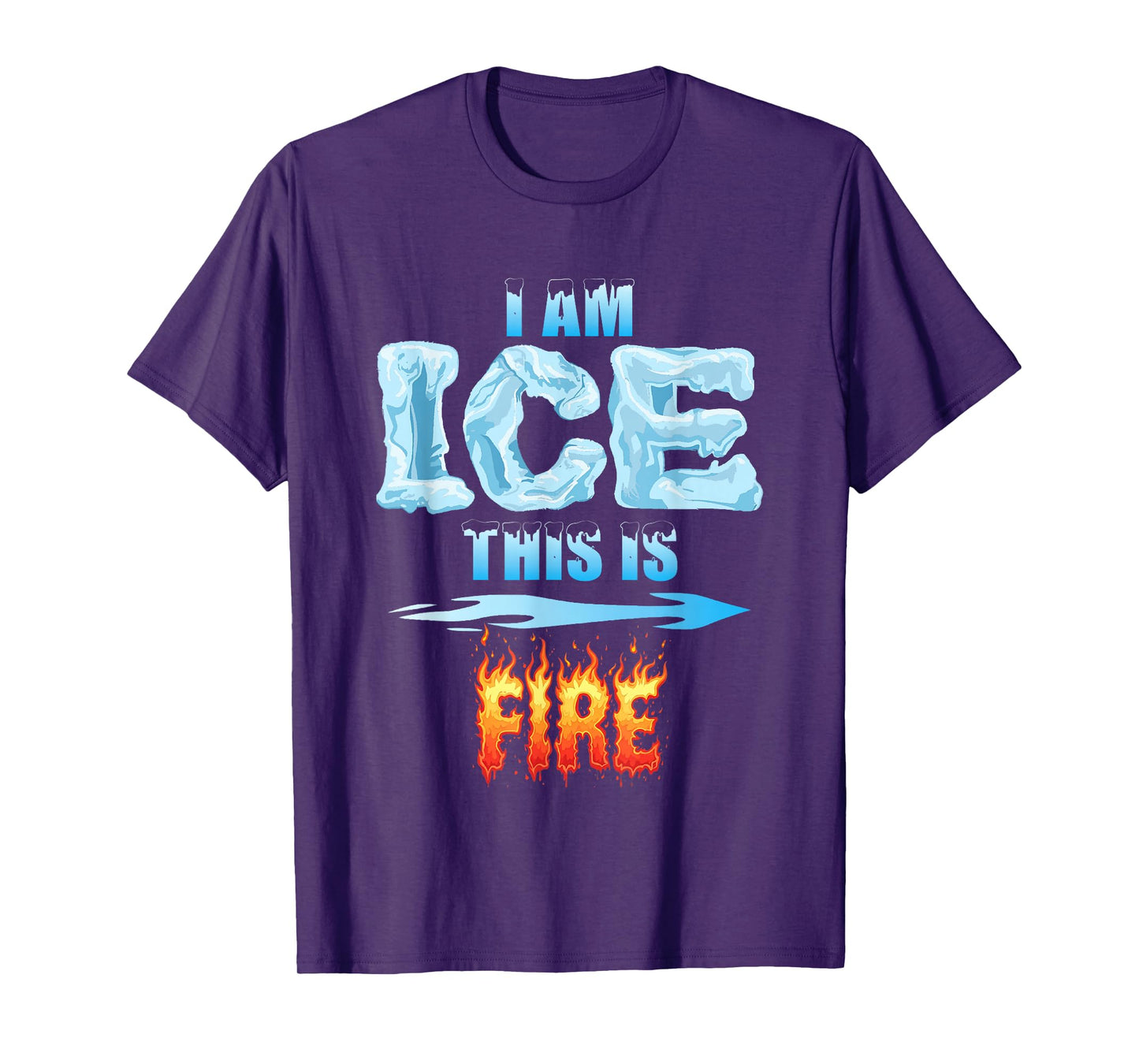 Funny Ice and Fire Costume Halloween Family Matching Women T-Shirt