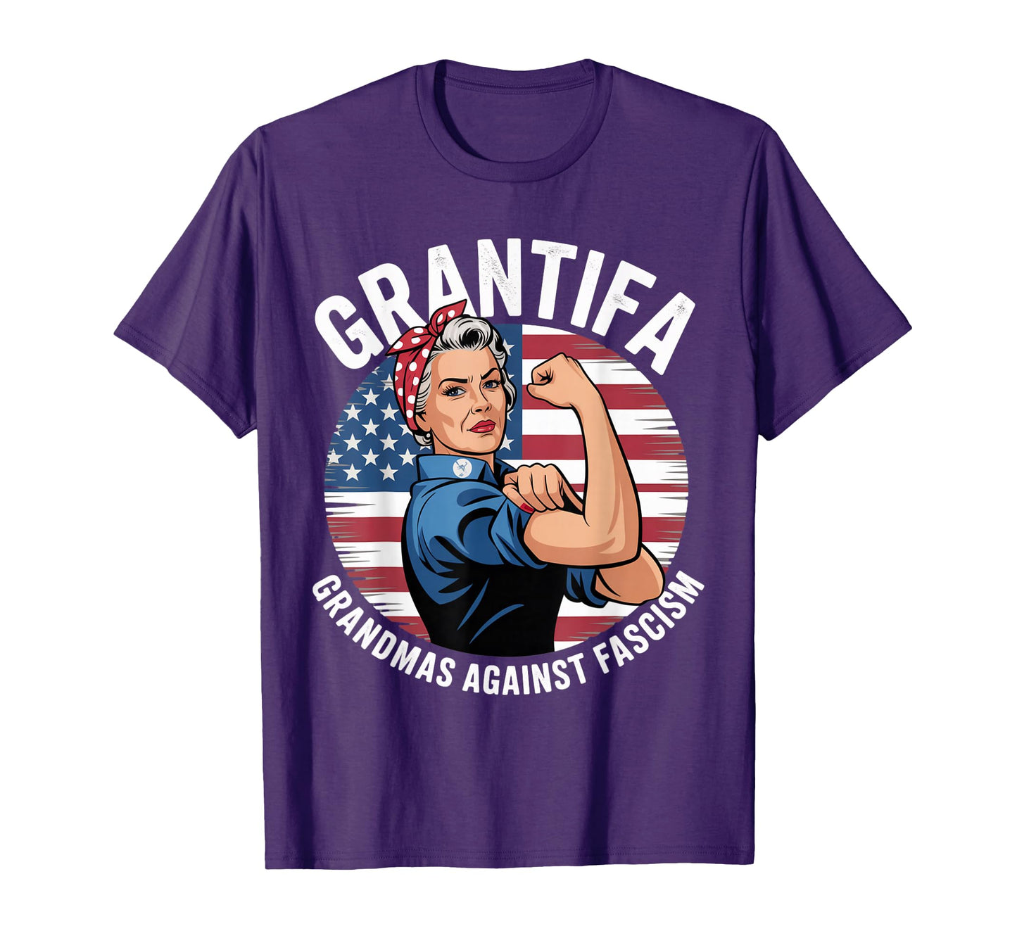 Grantifa Grandmas Against Fascism Flag Resist No Kings 50501 T-Shirt