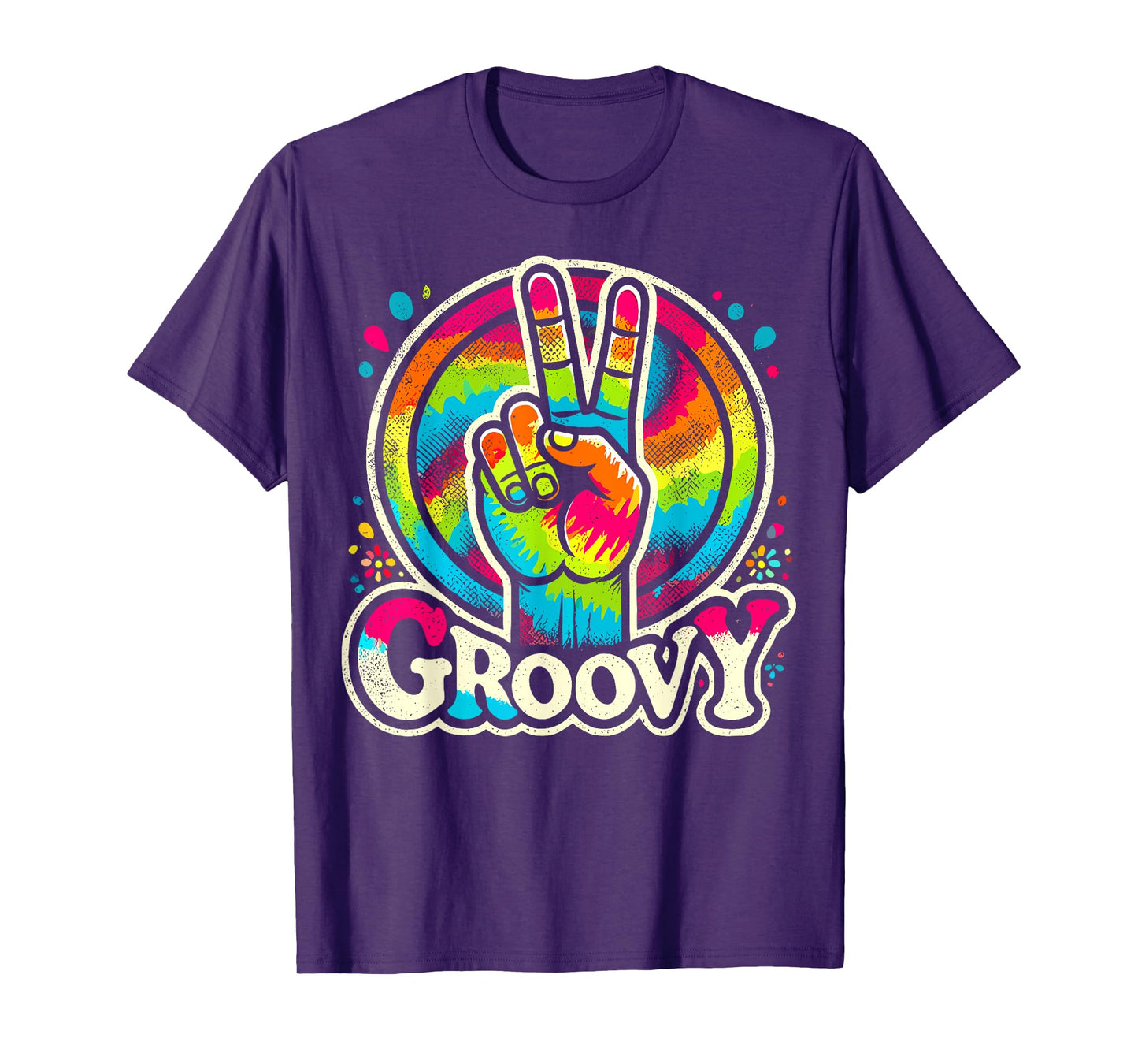 Groovy Peace Sign Retro Hippie T-Shirt