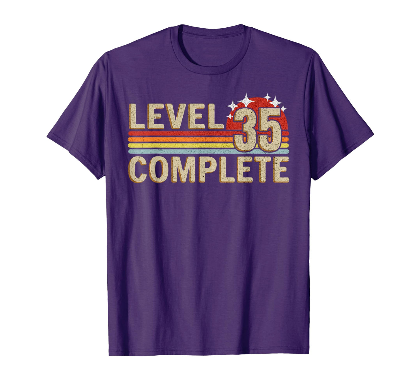 Level 35 Complete Gaming Vintage 35 Years Wedding T-Shirt