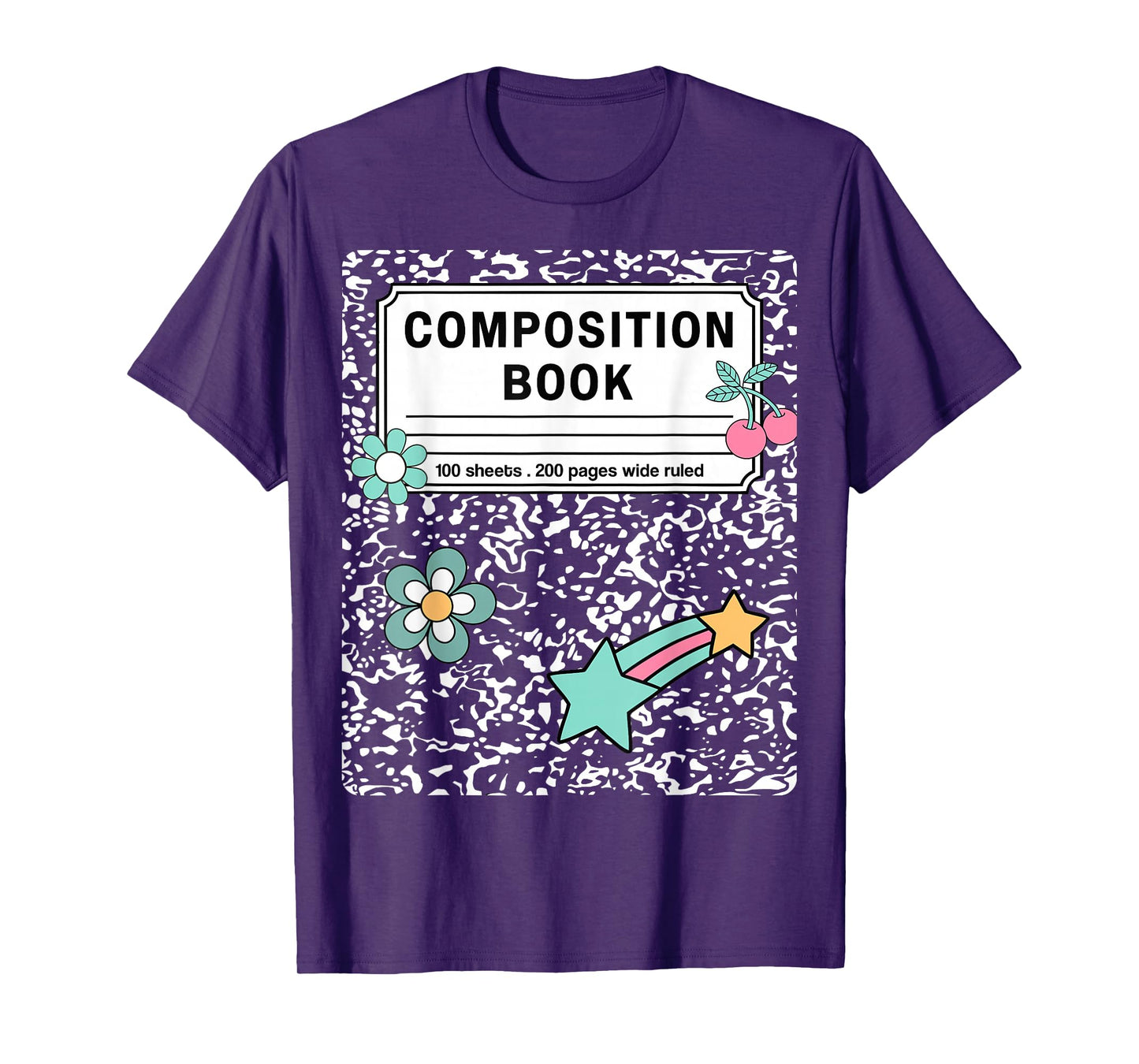 Composition Book Notebook Teachers Matching Group Halloween T-Shirt