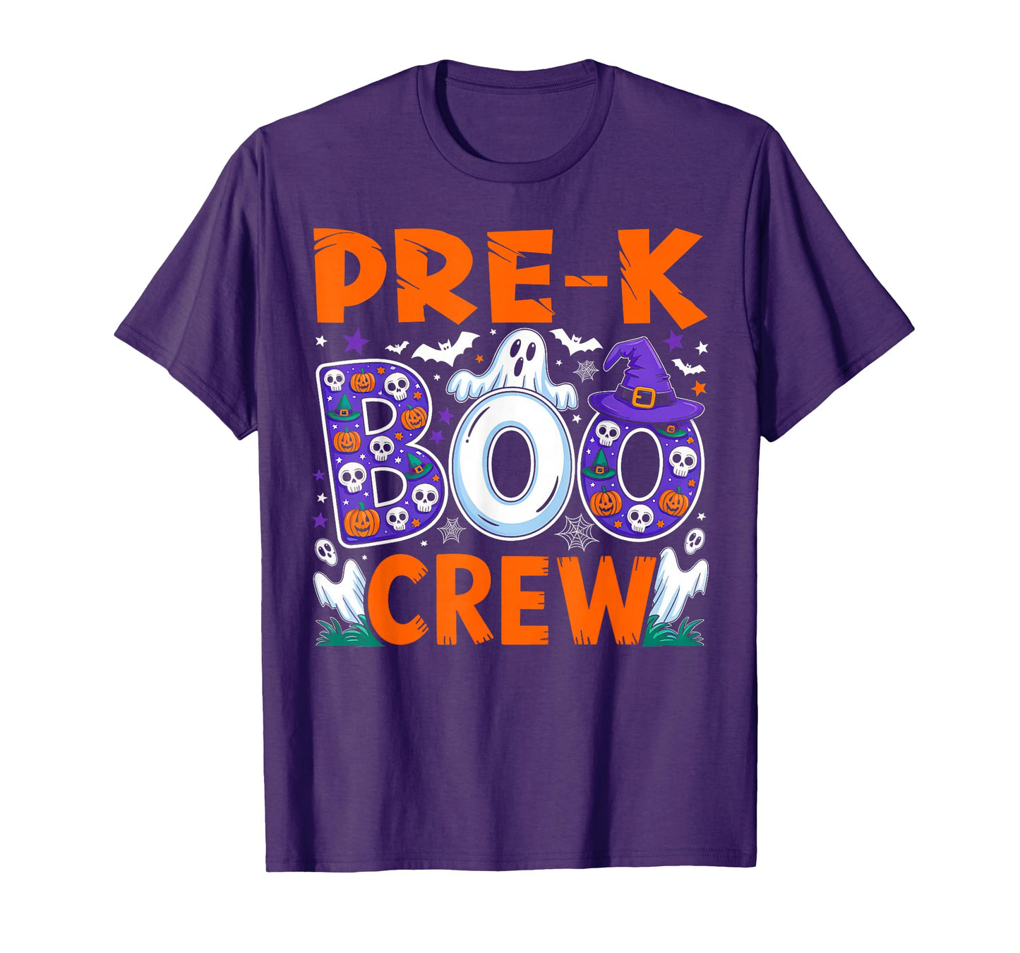 Pre-K Boo Crew Pre-K Teacher Student Kids Funny Halloween T-Shirt