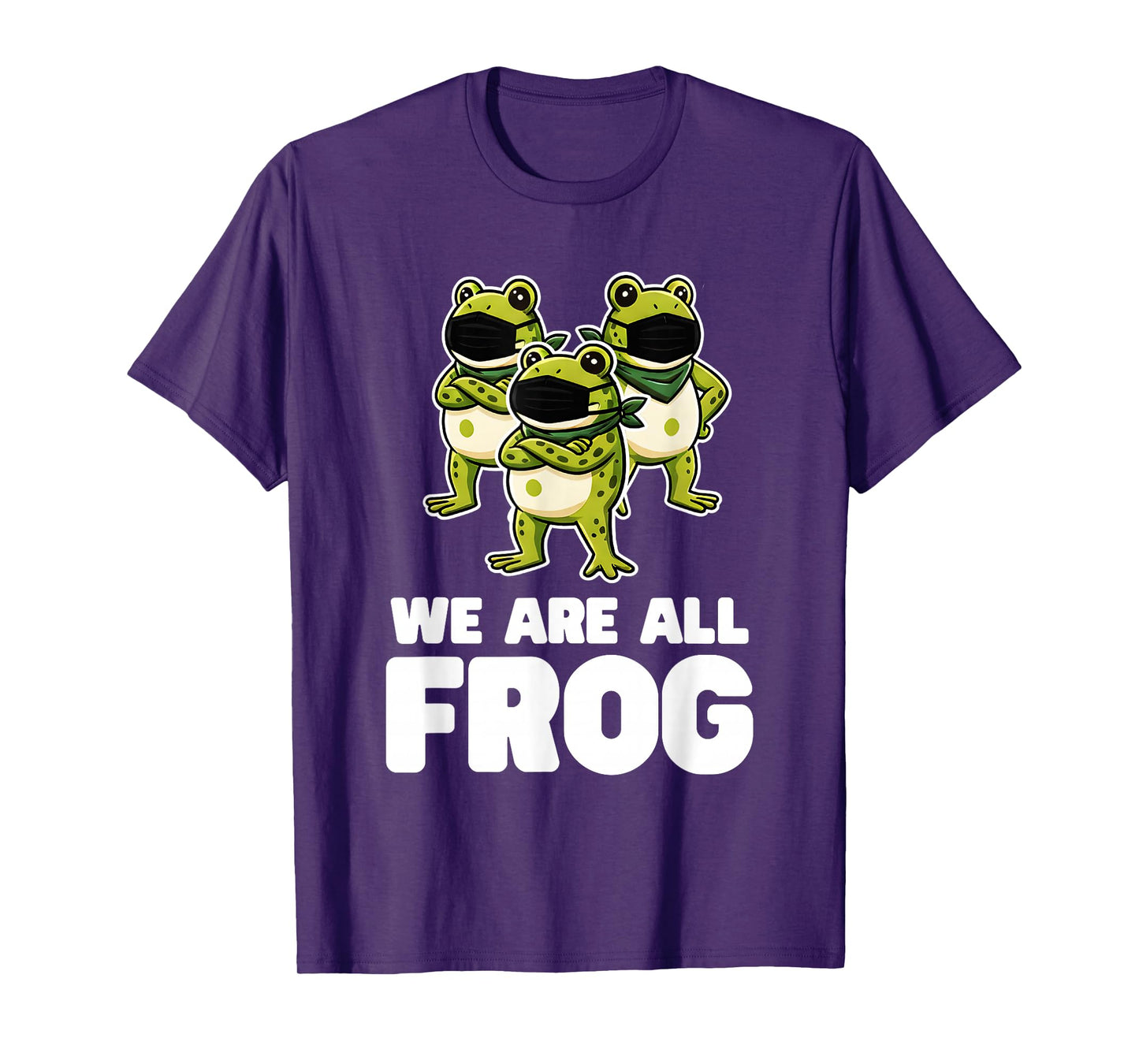 We are All Frog Frogs Together Strong Retro Portland T-Shirt