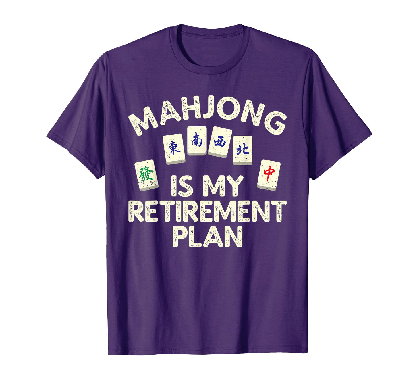 Funny Mahjong Design For Men Women Mahjong Player Retirement T-Shirt
