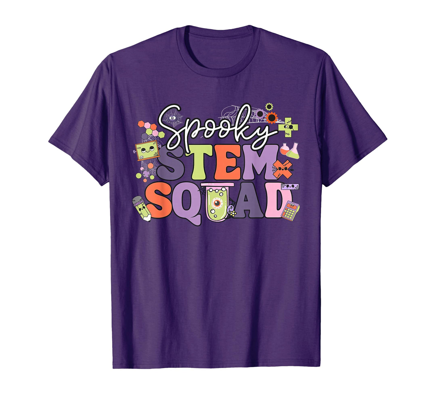 Spooky STEM Squad Teacher Halloween Science Technology Math T-Shirt